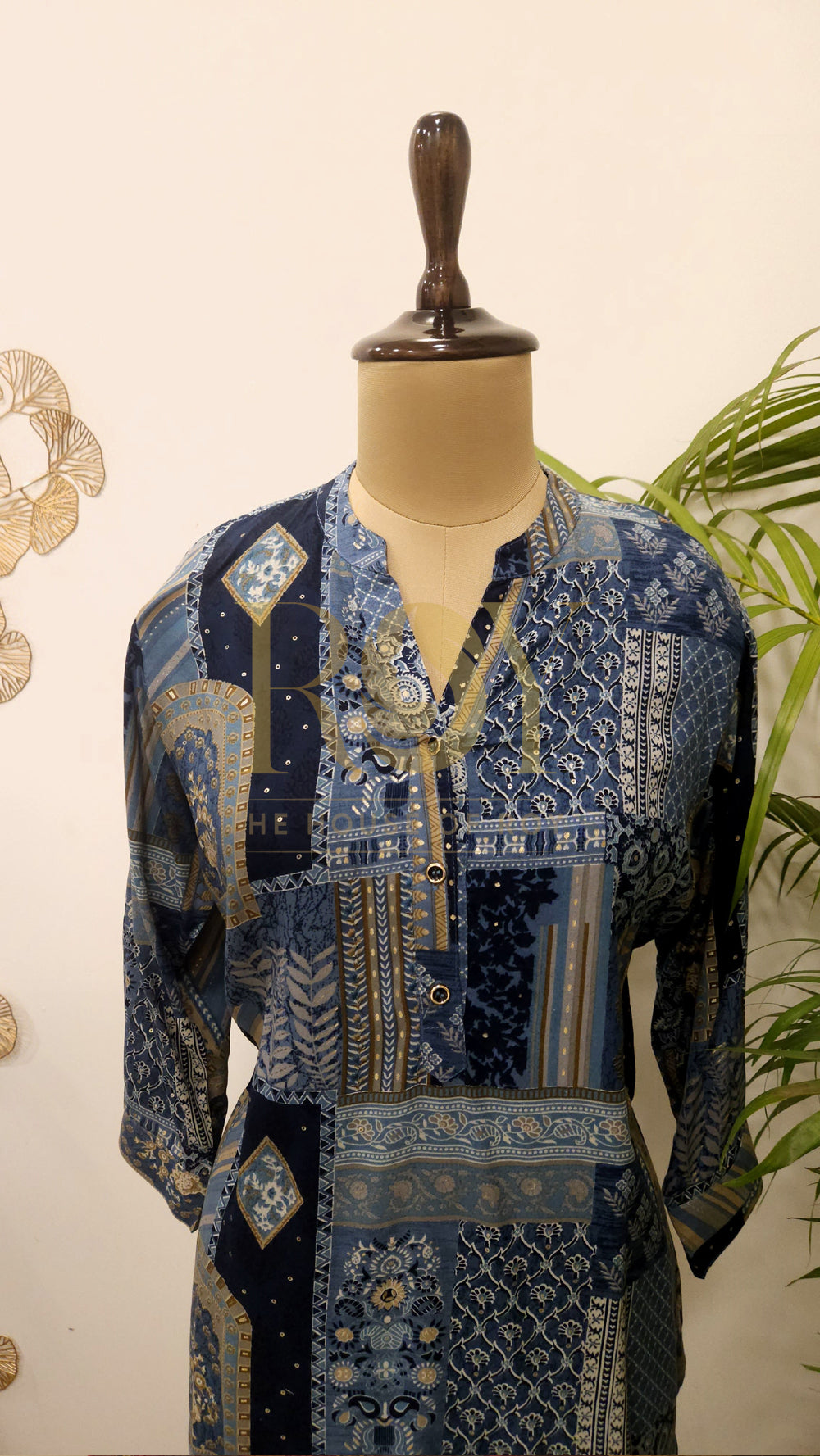 Blue printed Tunic