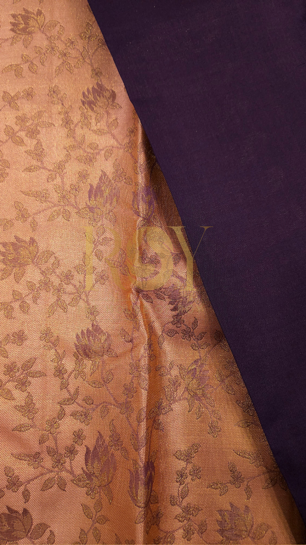 British rose Kancheepuram pure soft silk