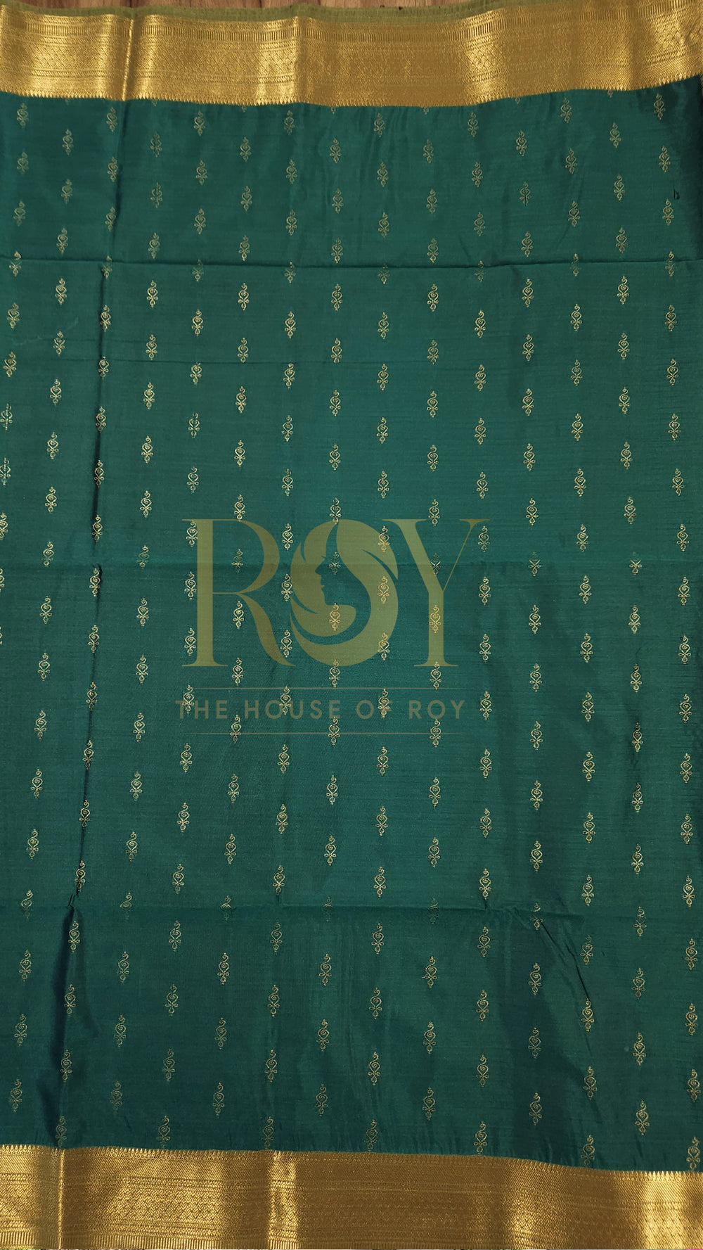 Dark green 1000 butta soft silk