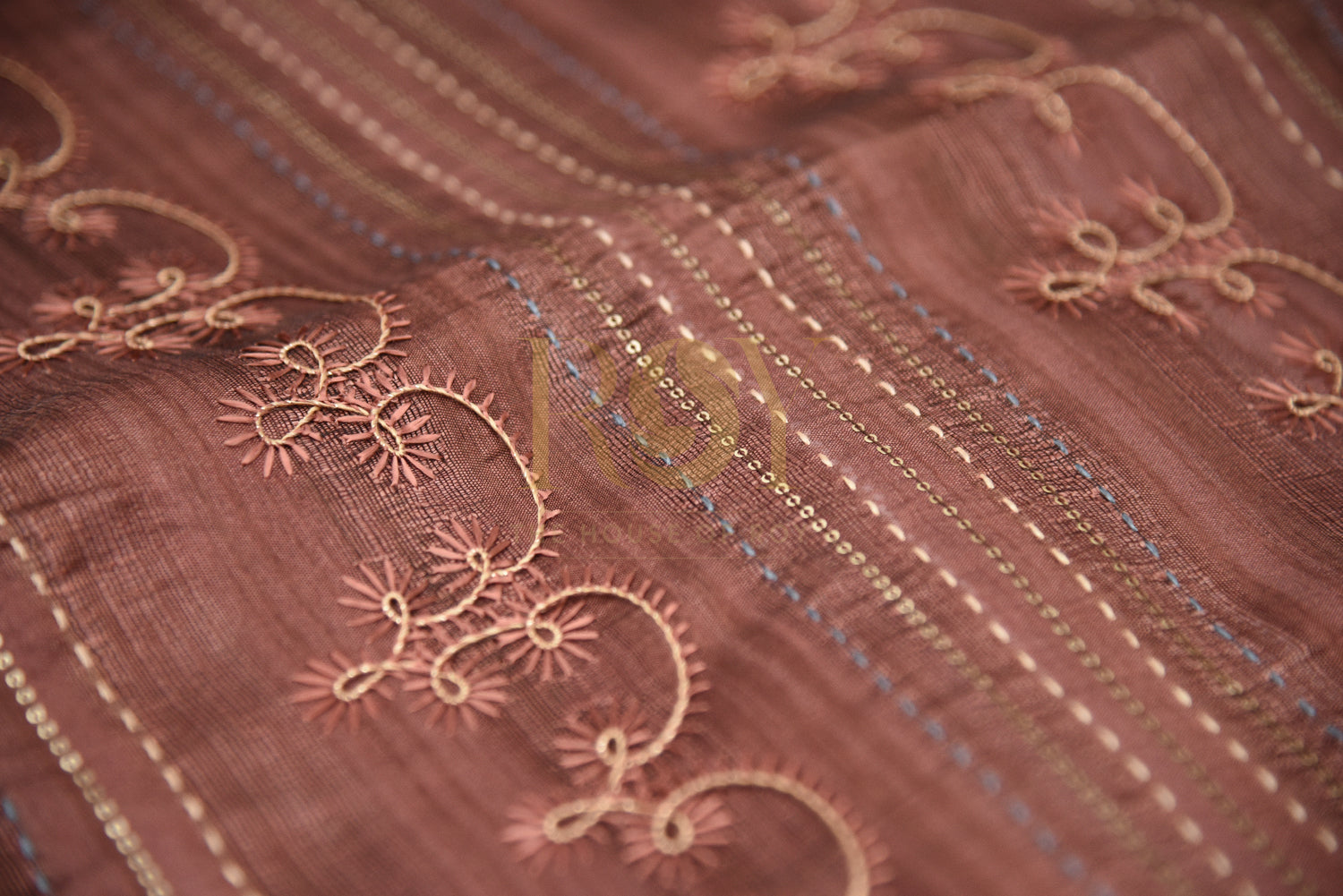 Dusty fancy saree