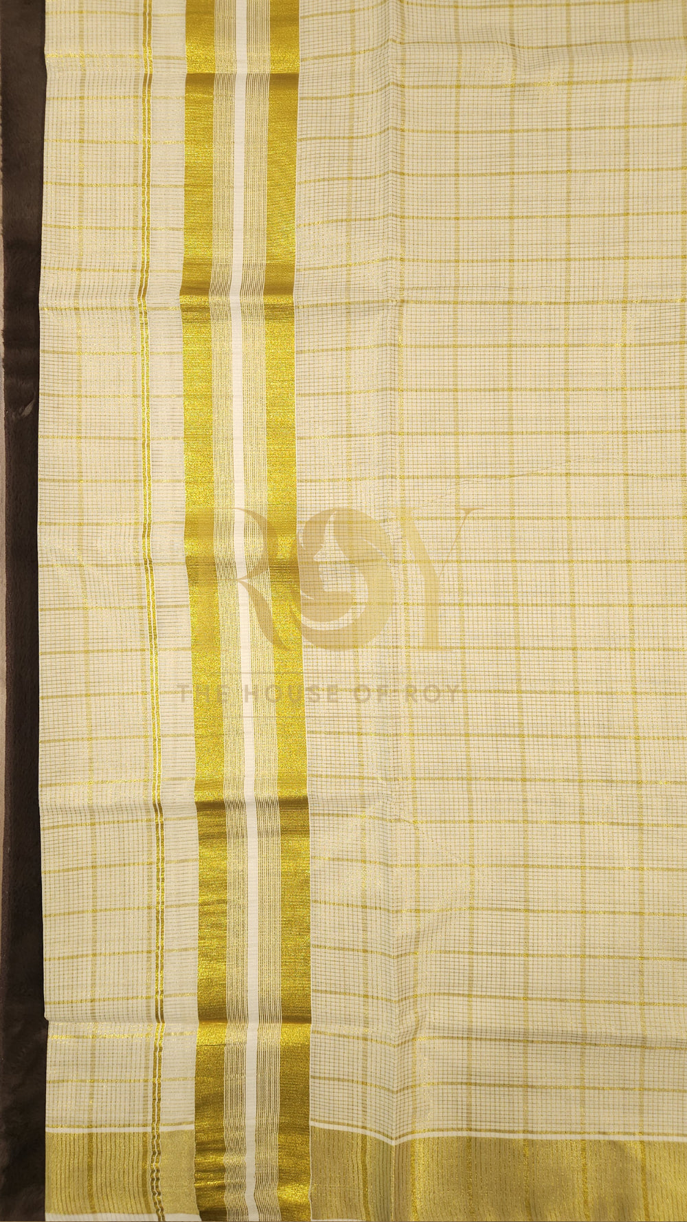 Kattam zari Kerala Kasavu saree