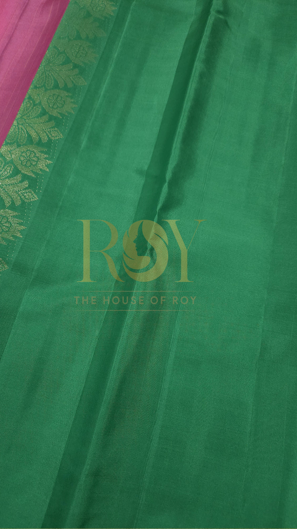 Lotus pink soft pure Kancheepuram silk saree