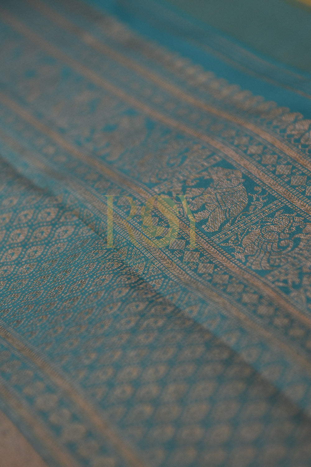 Pure kancheepuram green silk saree