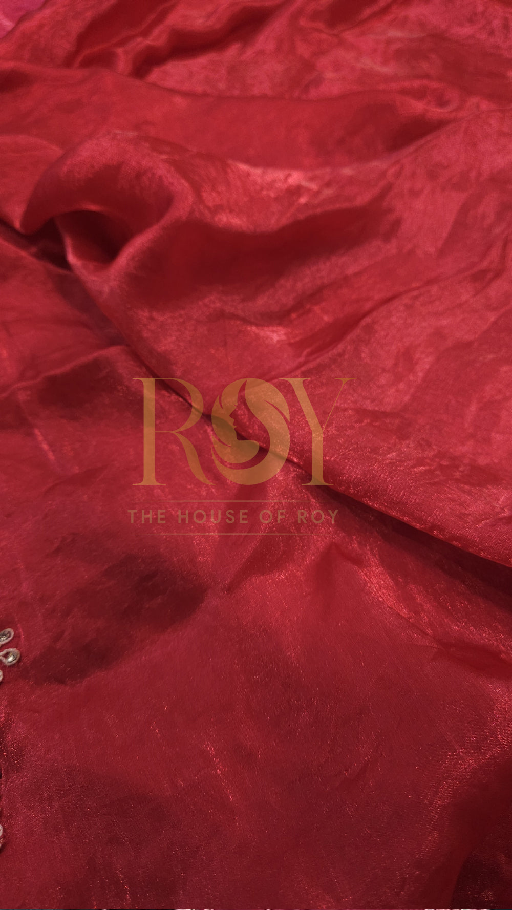 Ruby designer saree