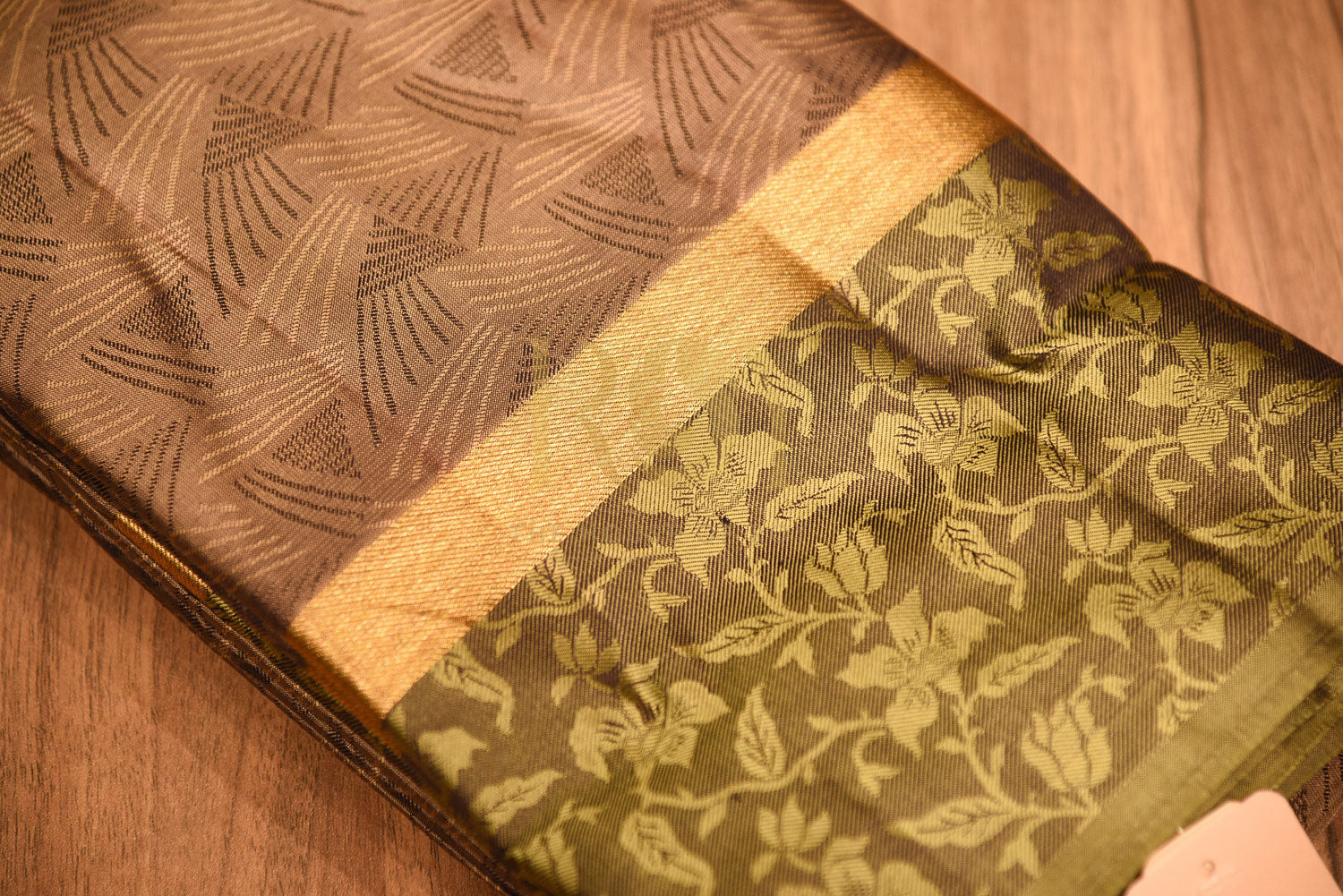 Pure mushroom silk saree