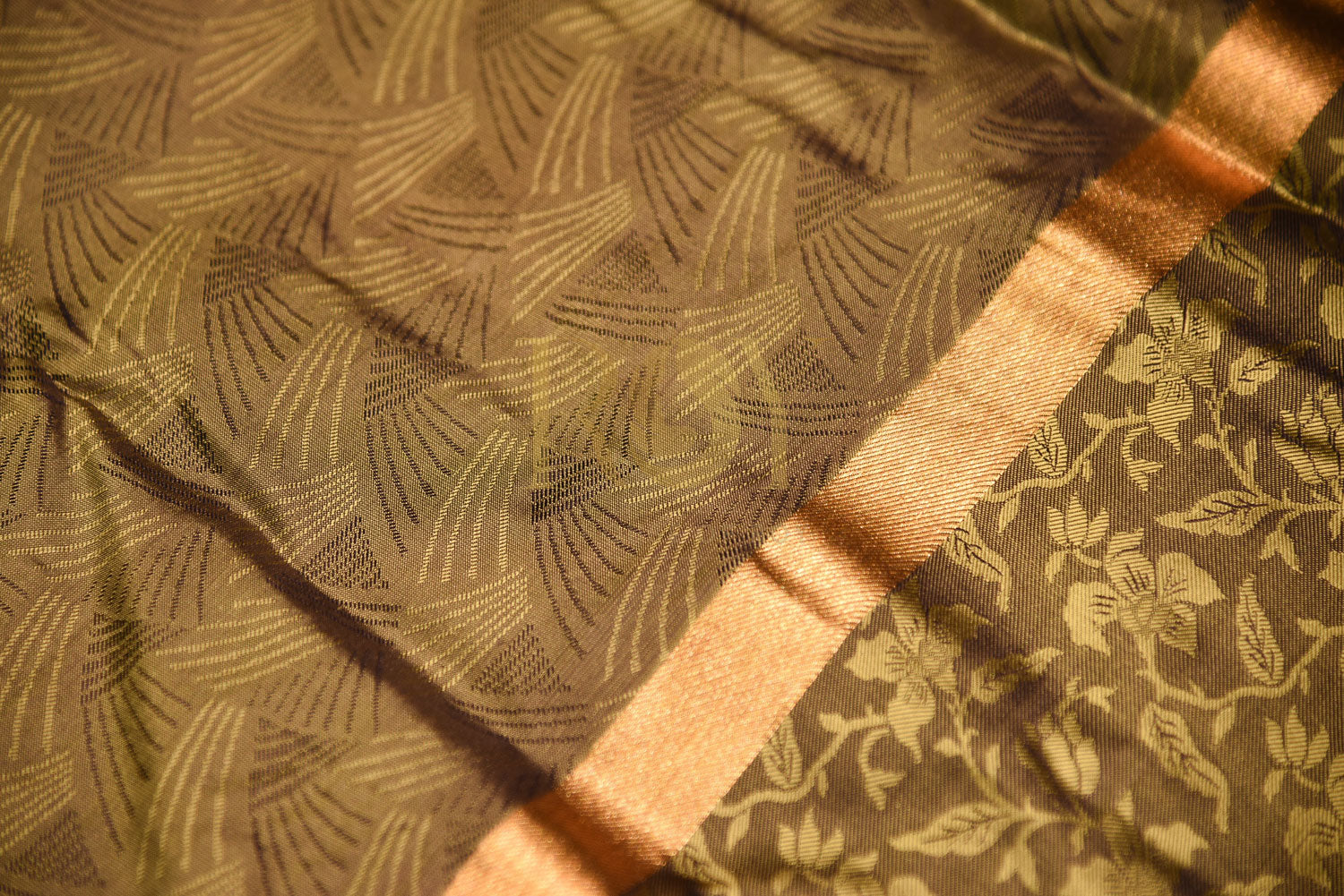 Pure mushroom silk saree