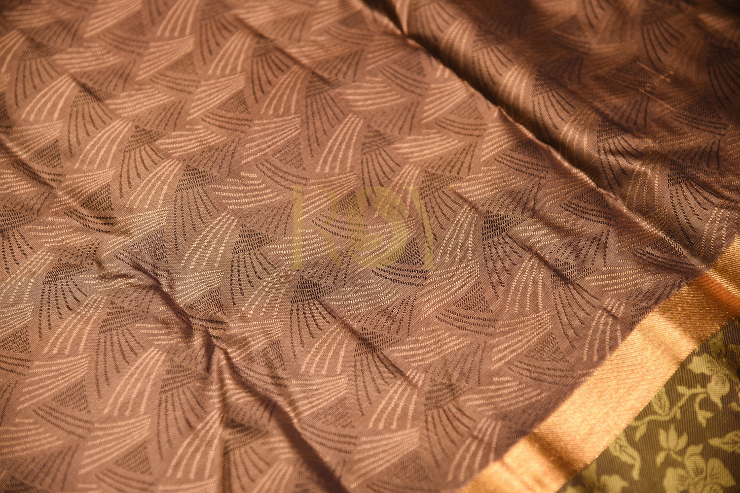 Pure mushroom silk saree