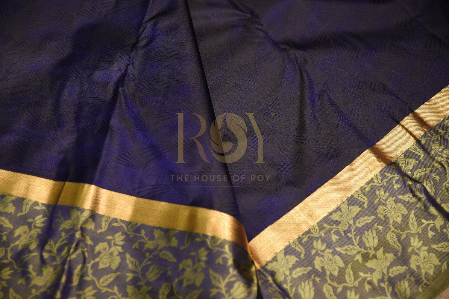 Pure violet silk saree