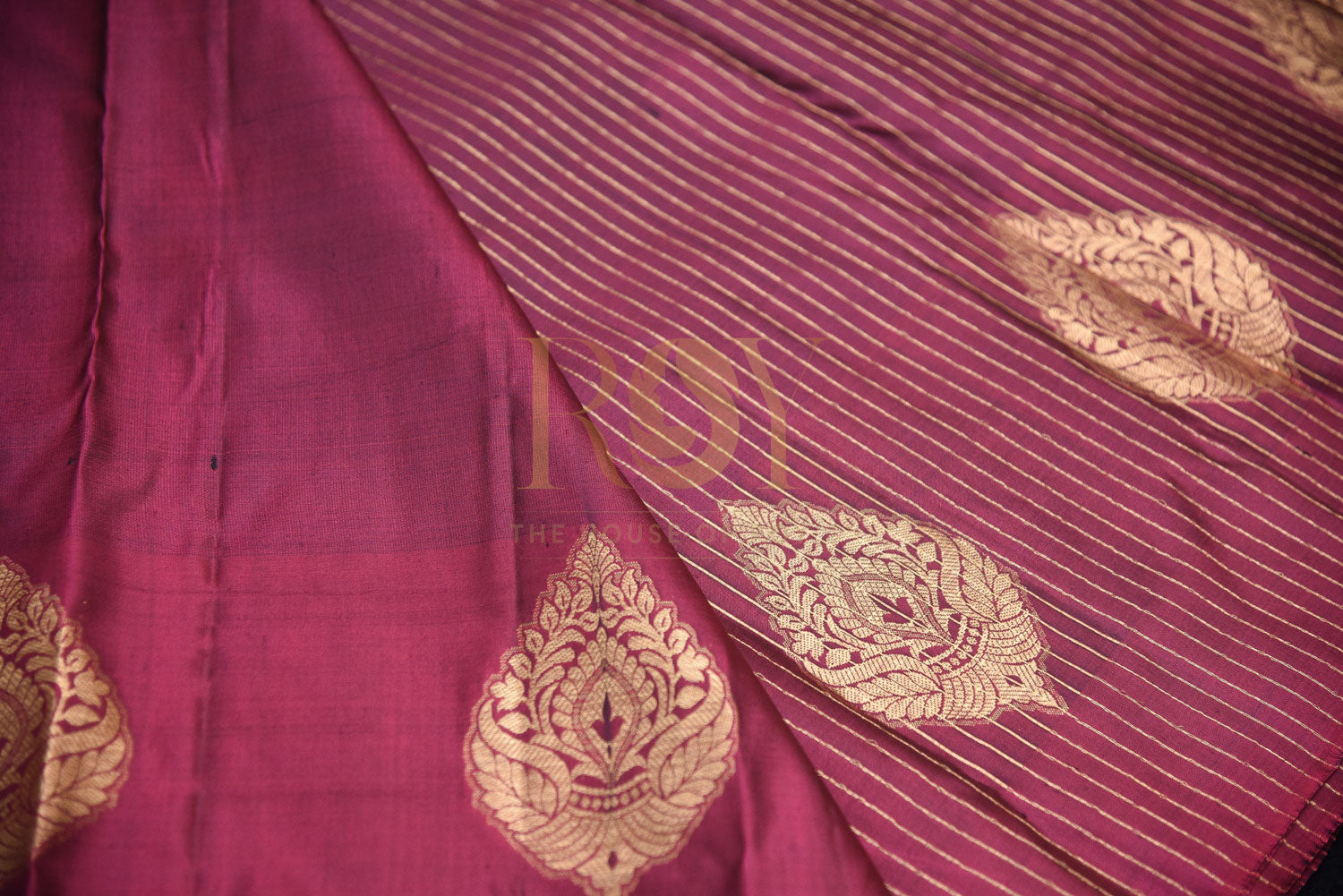 Pure silk Kum Kum red saree