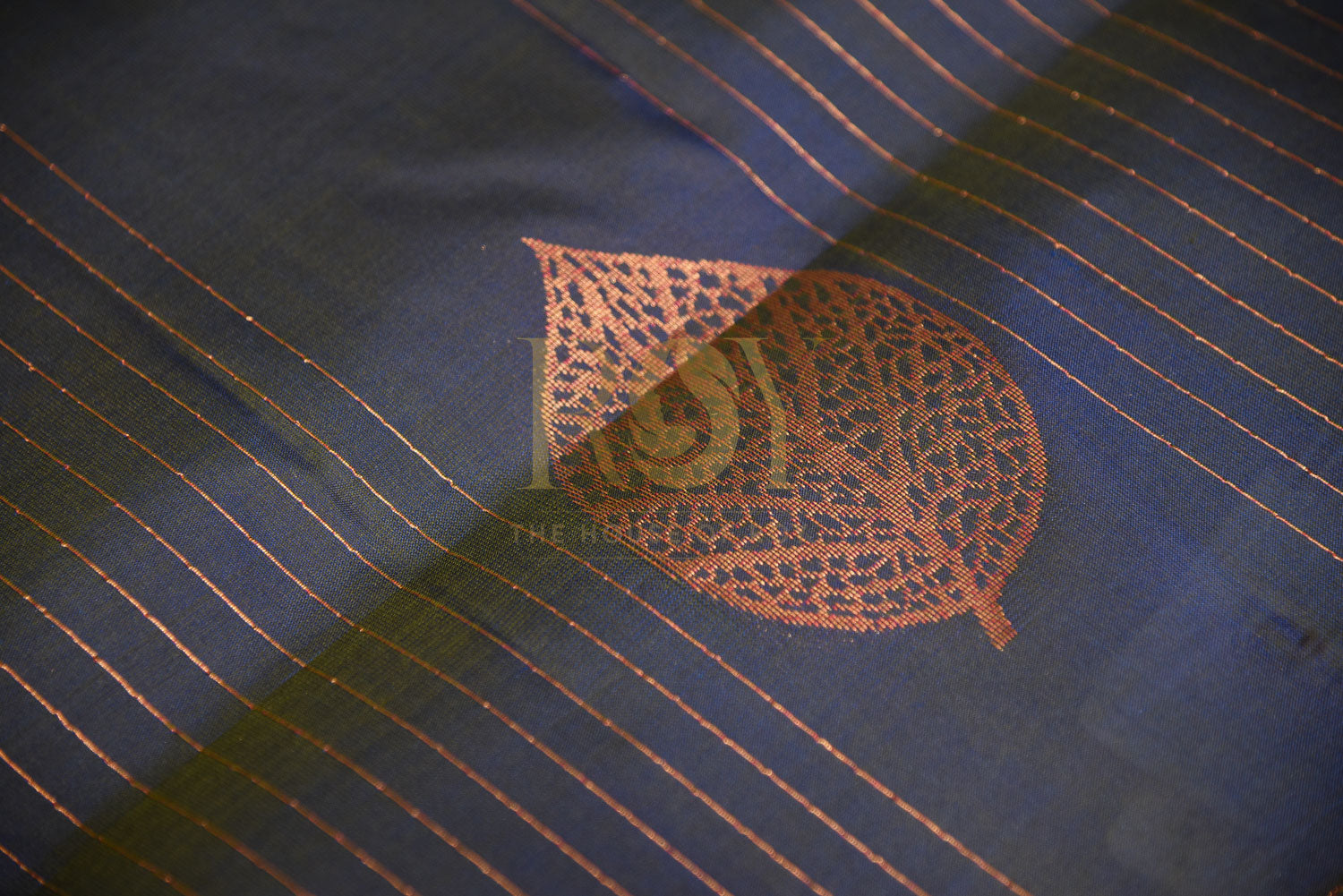 soft silk navy blue saree