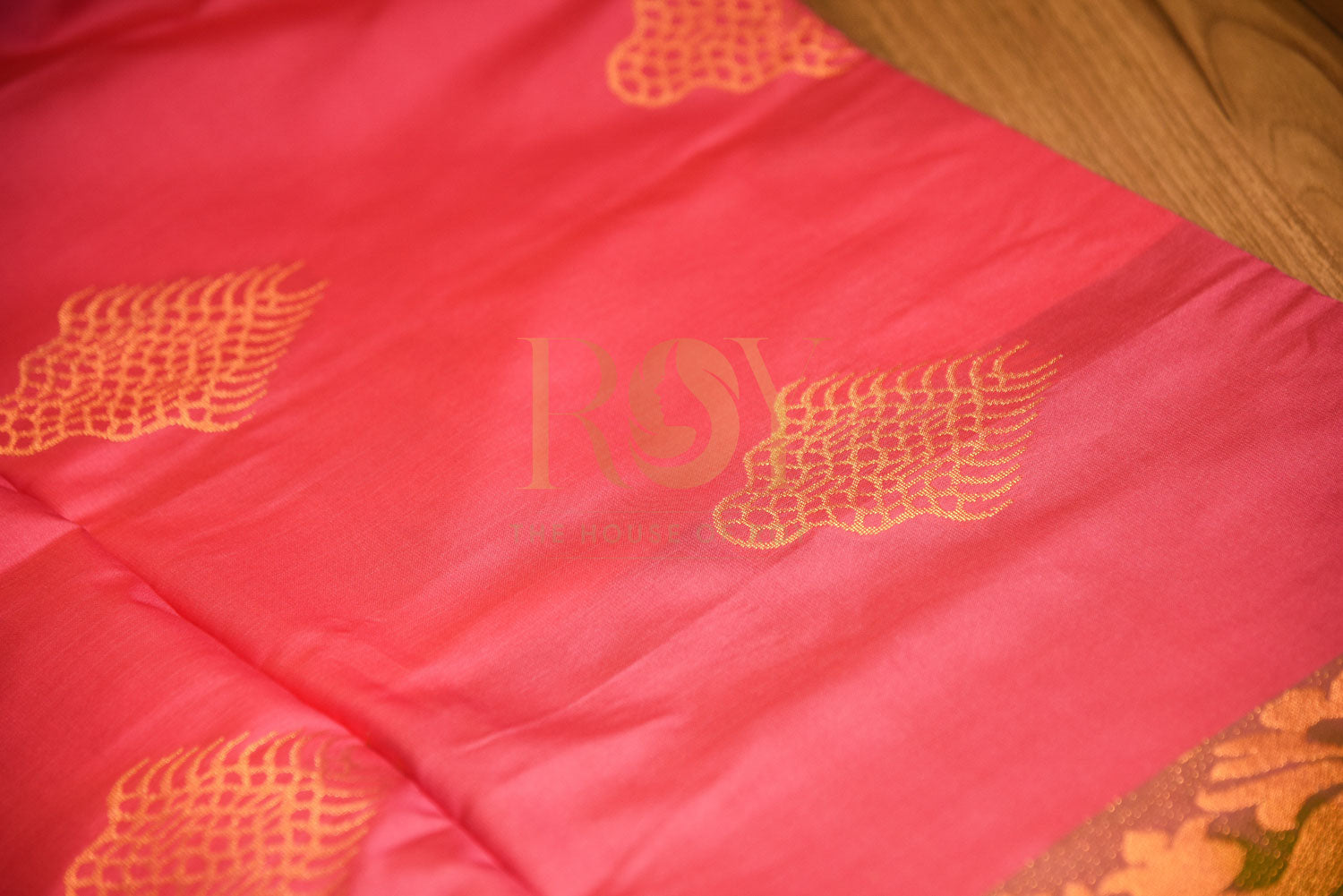 soft silk pink and olive green saree