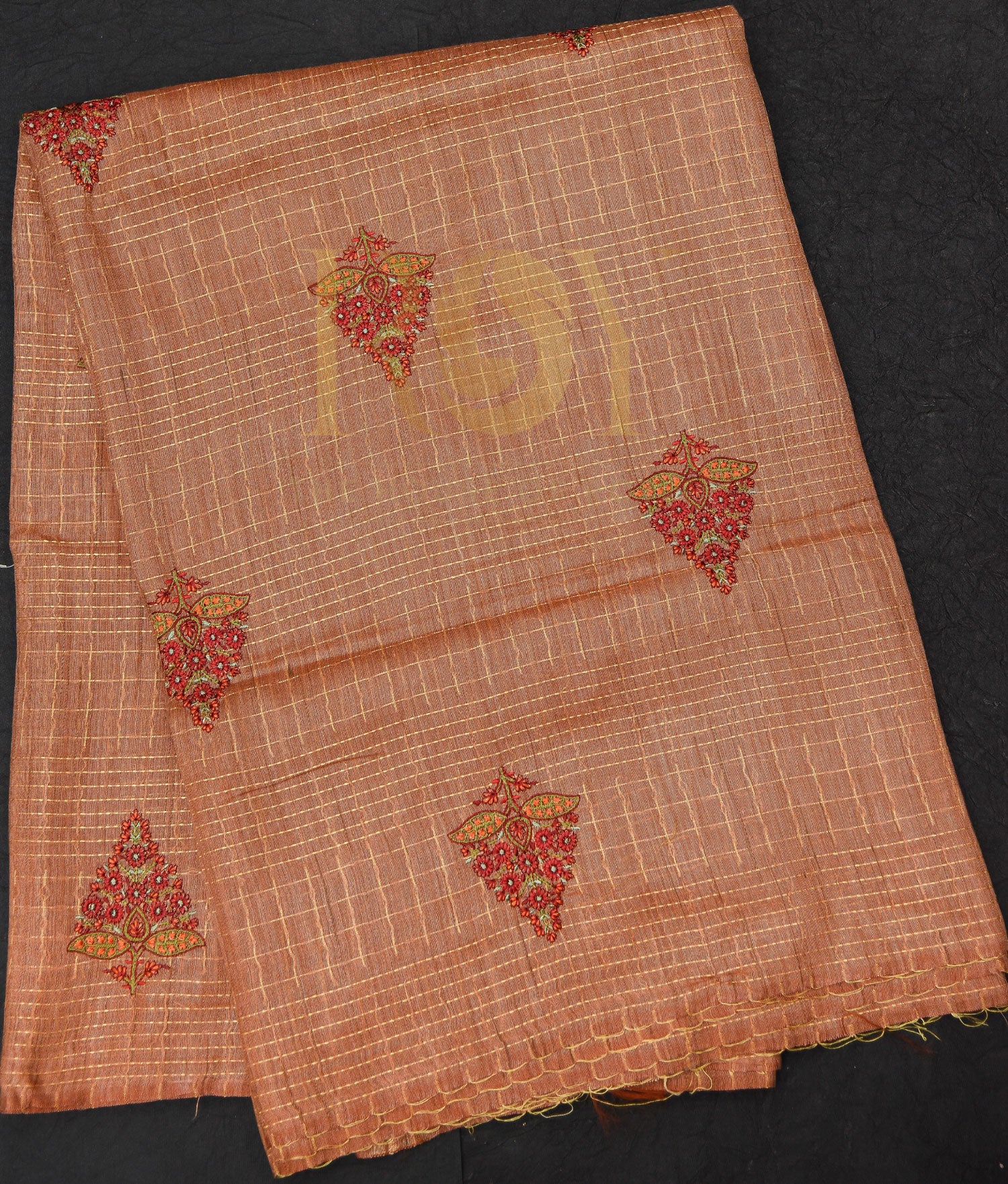 Fancy mix tussar saree