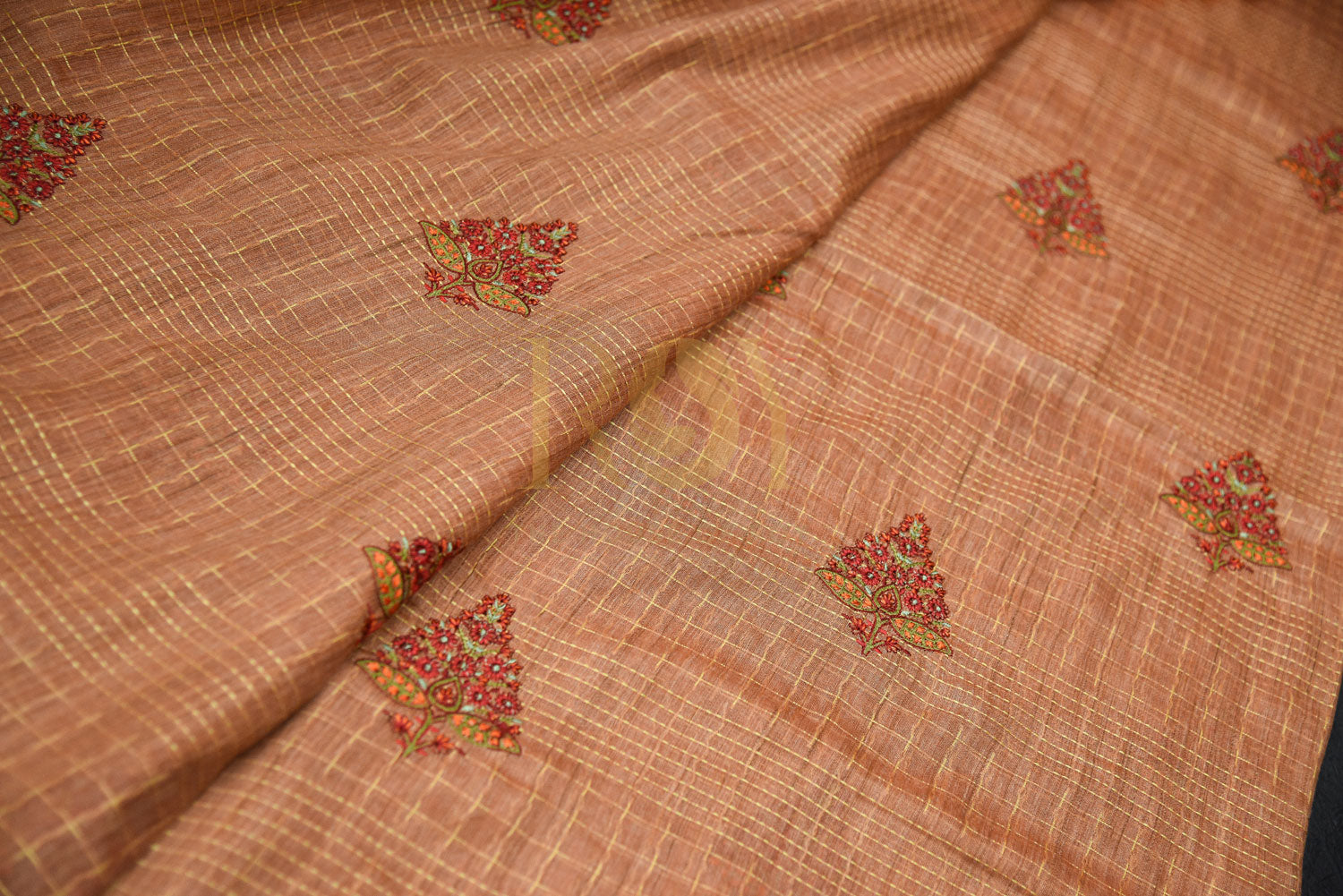 Fancy mix tussar saree