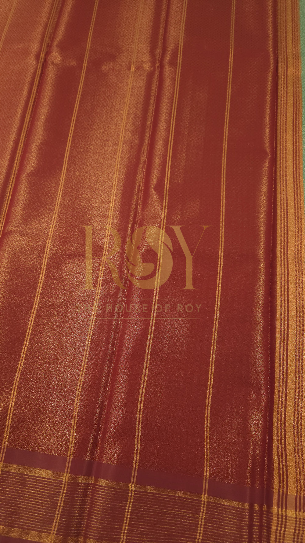 Tissue kanchi Silk Saree cyan-green