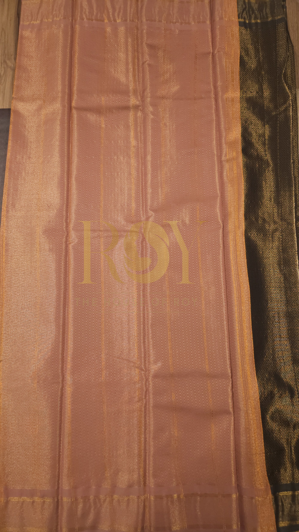 Tissue kanchi Silk Saree Black