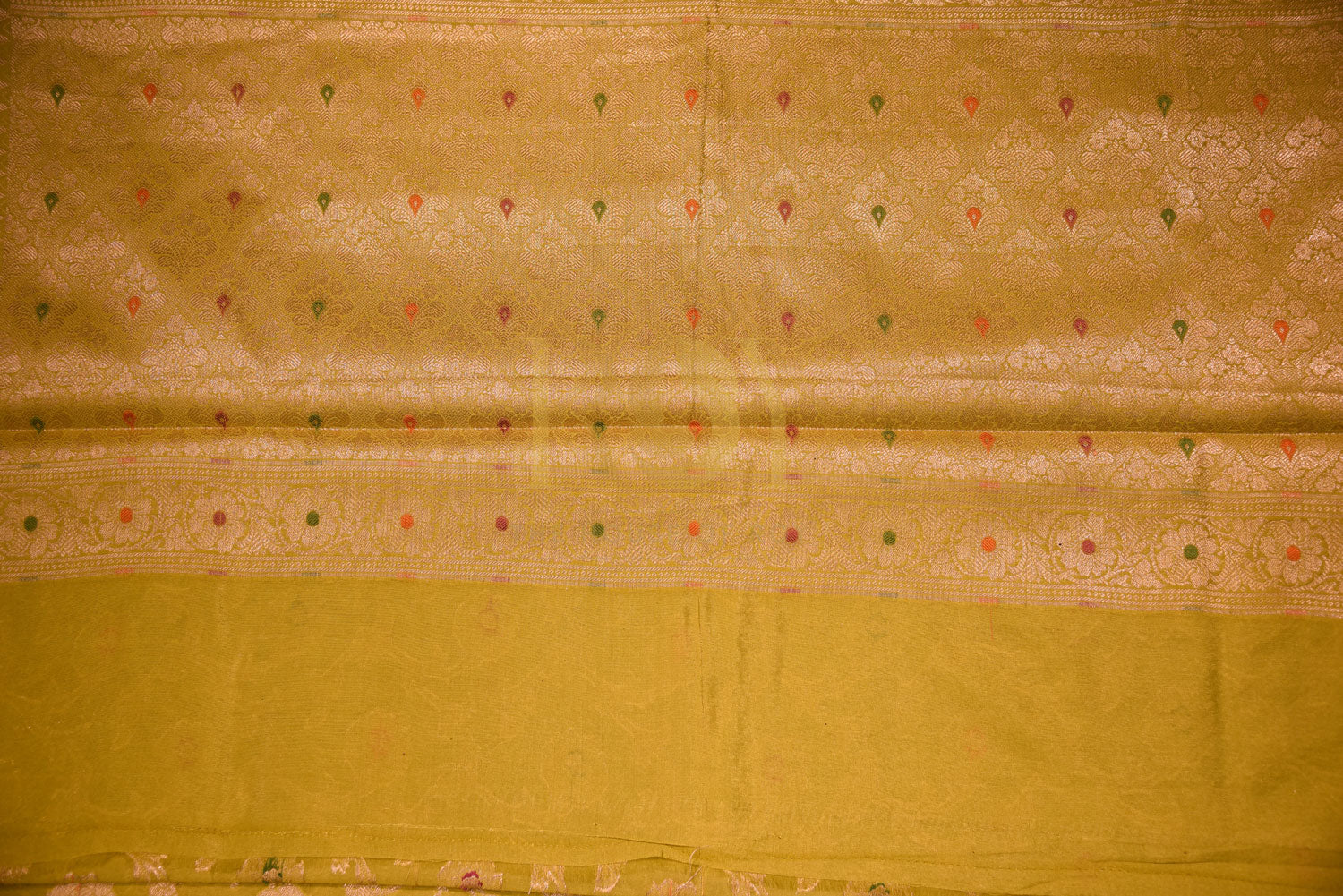 BANARASI  MUSTARD SILK