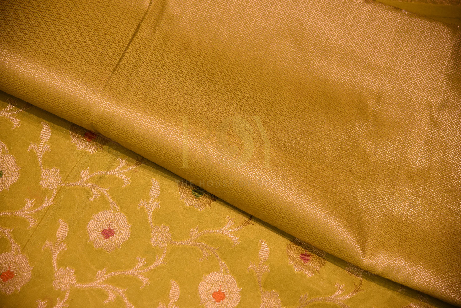 BANARASI  MUSTARD SILK