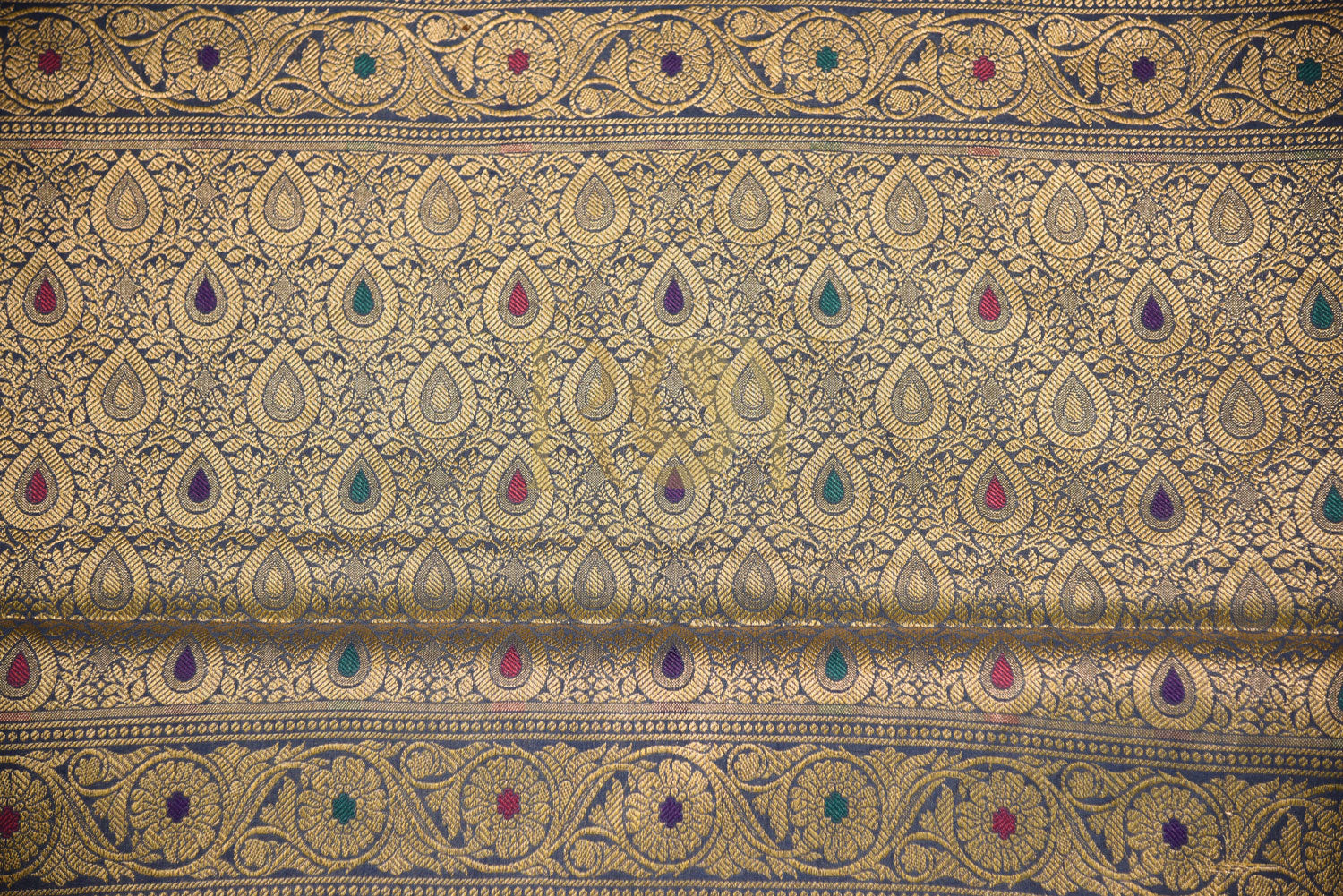 BANARASI BLUE SILK COTTON