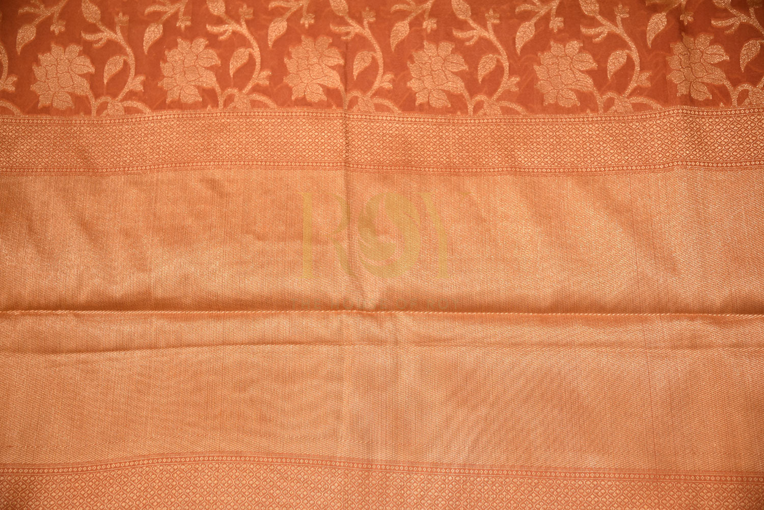 BANARASI  PEACH SILK COTTON