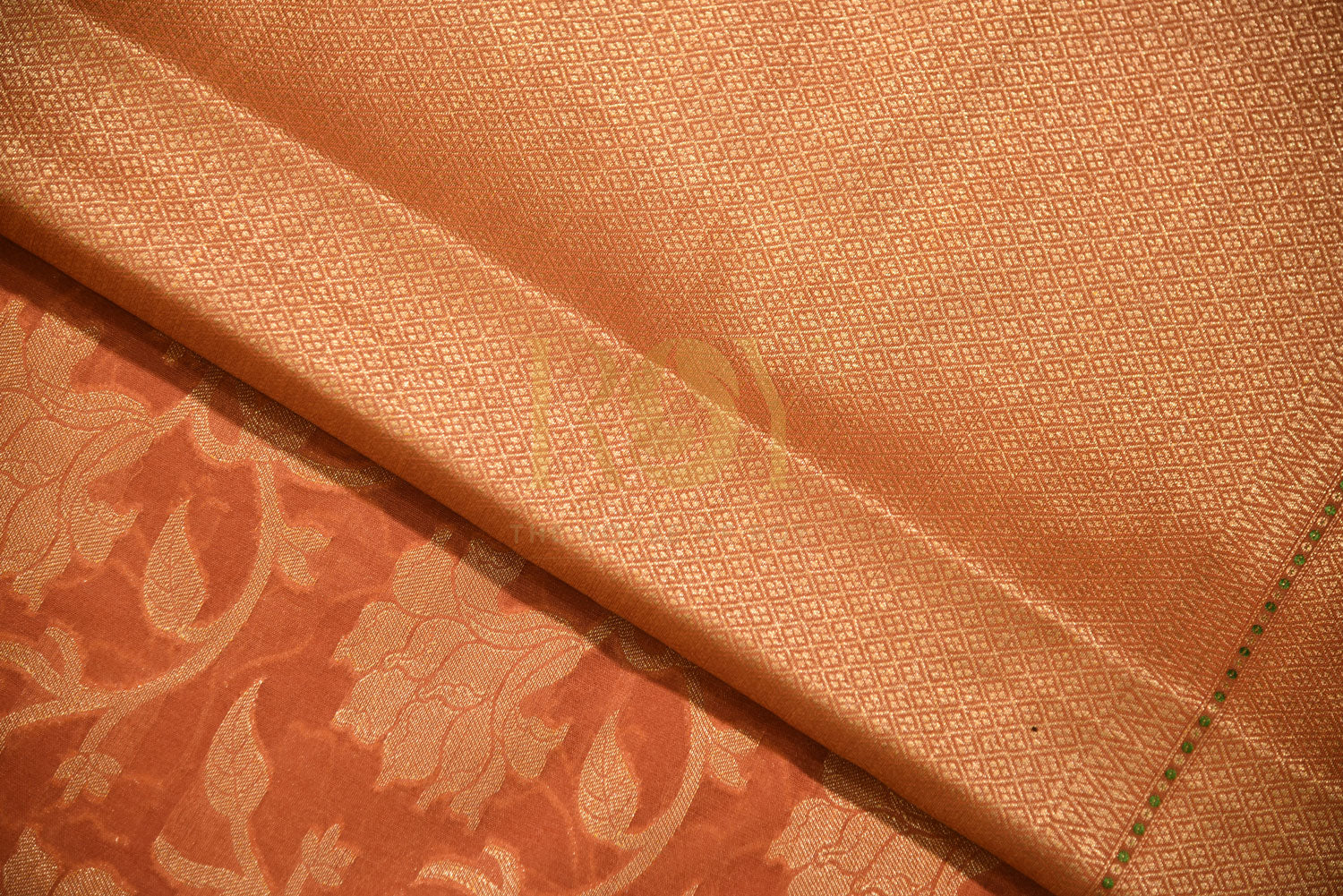 BANARASI  PEACH SILK COTTON