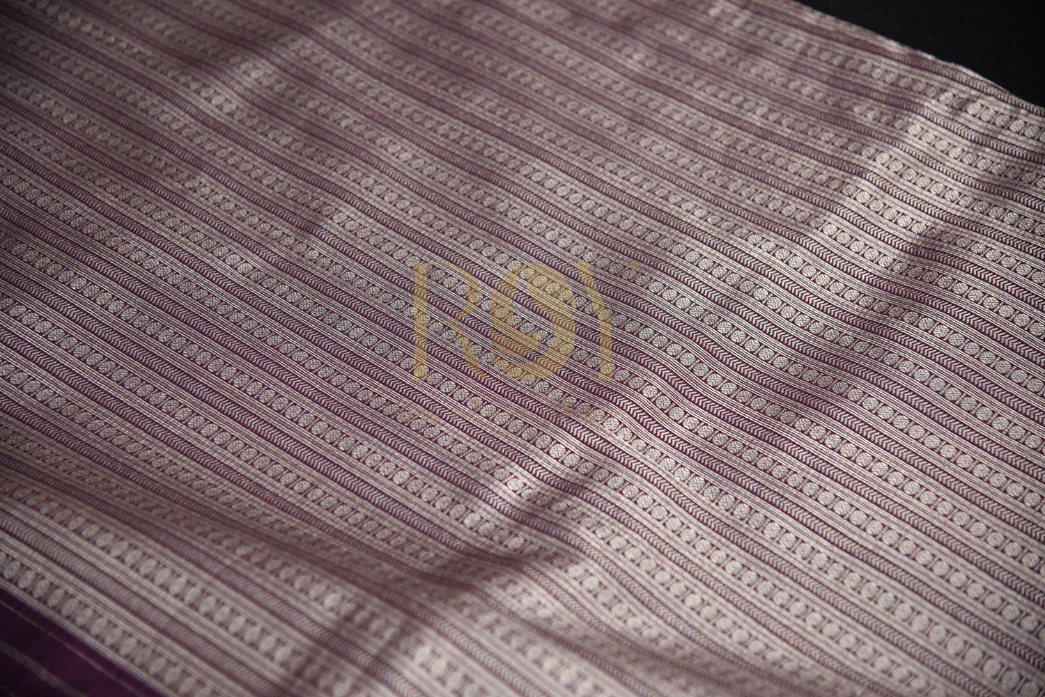 Purple stardust silk saree