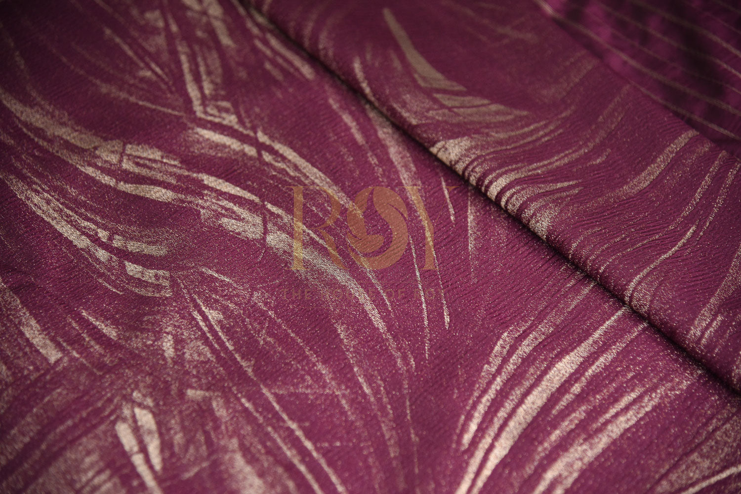 Purple stardust silk saree