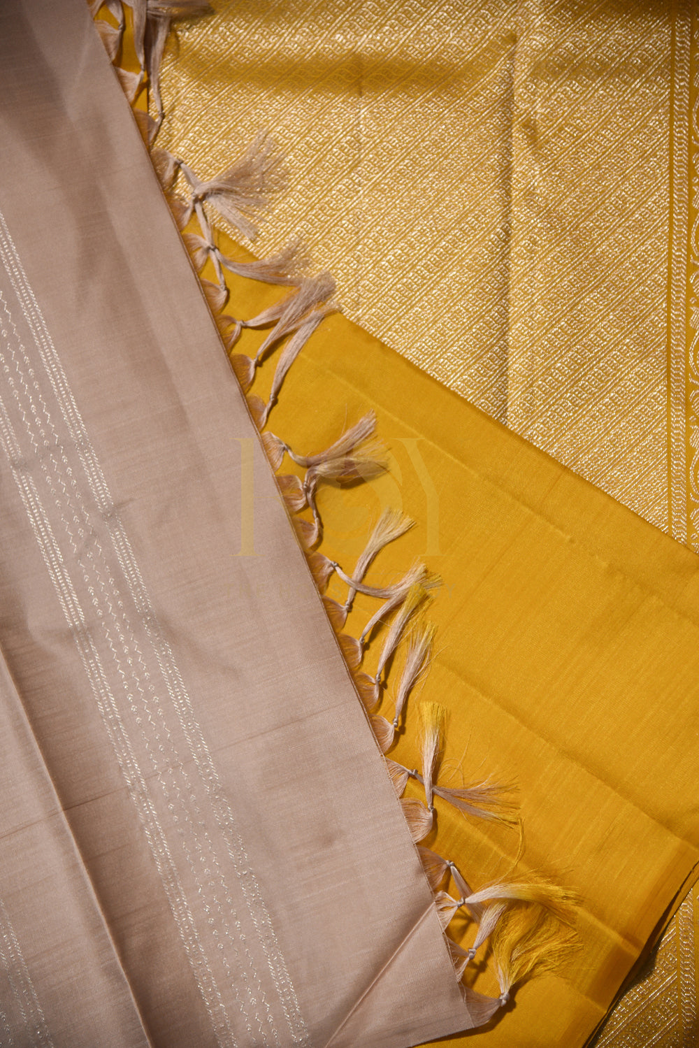 Luxurious & Pure Kancheepuram Silk Saree Champagne Color