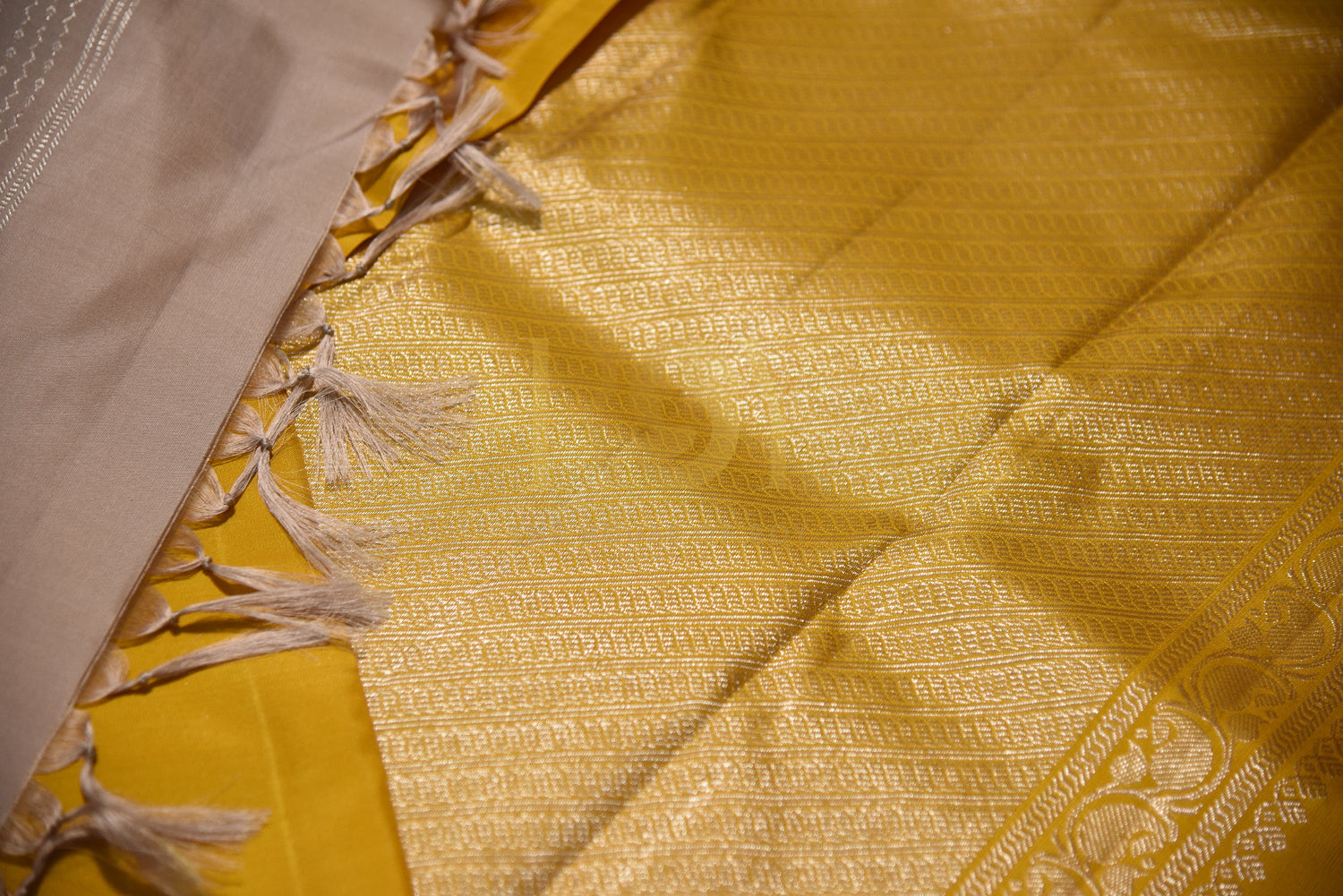 Luxurious & Pure Kancheepuram Silk Saree Champagne Color