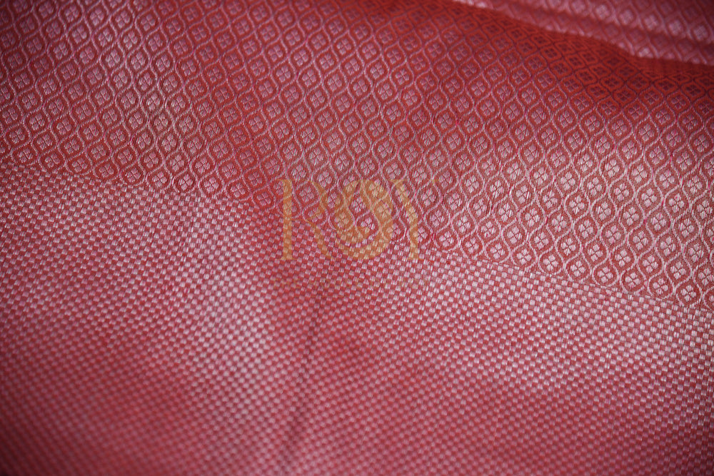 A silk cotton saree with tissue style