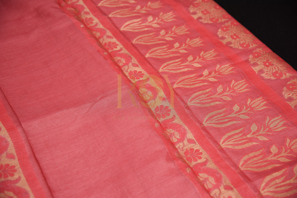 A zari woven on pure tussar