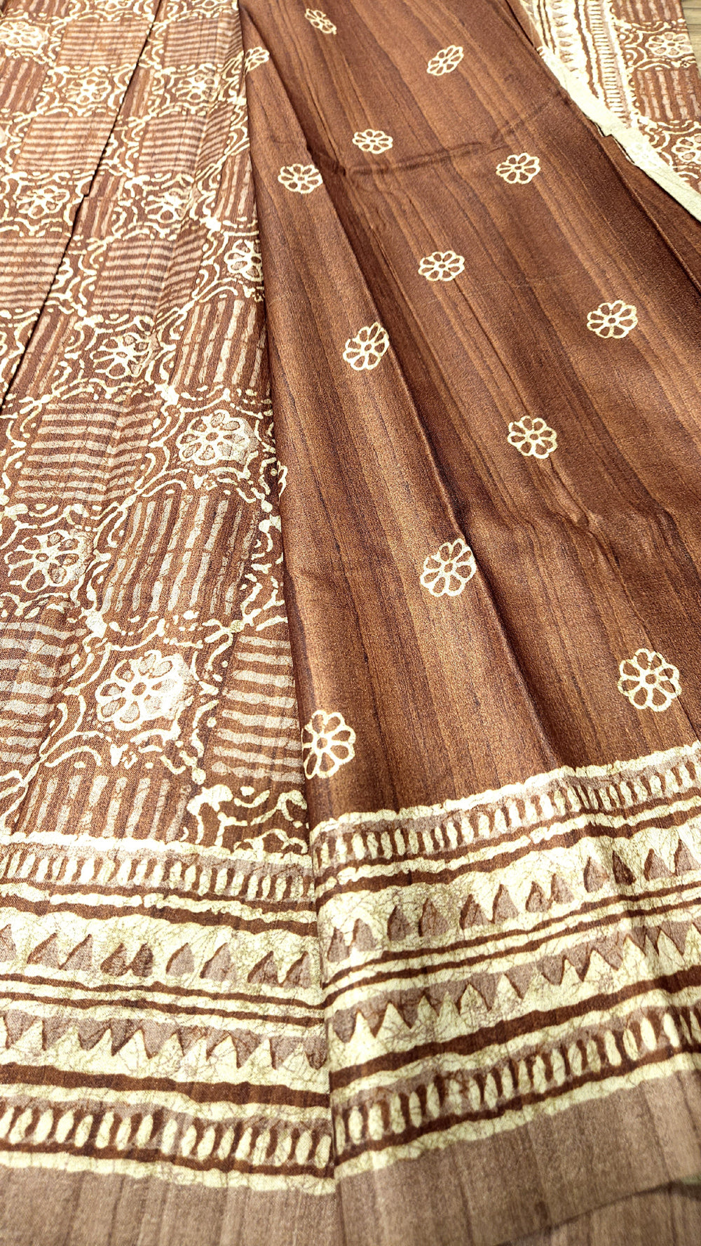 mix tussar saree