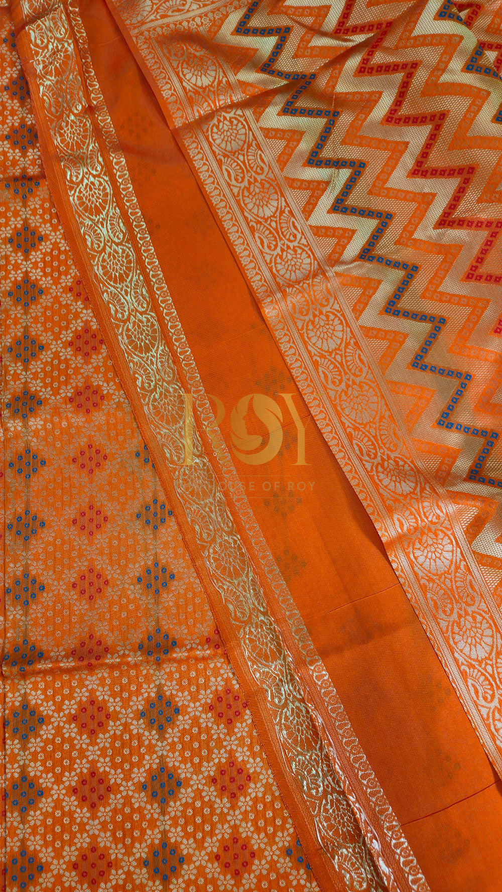 Bandhini saree Orange