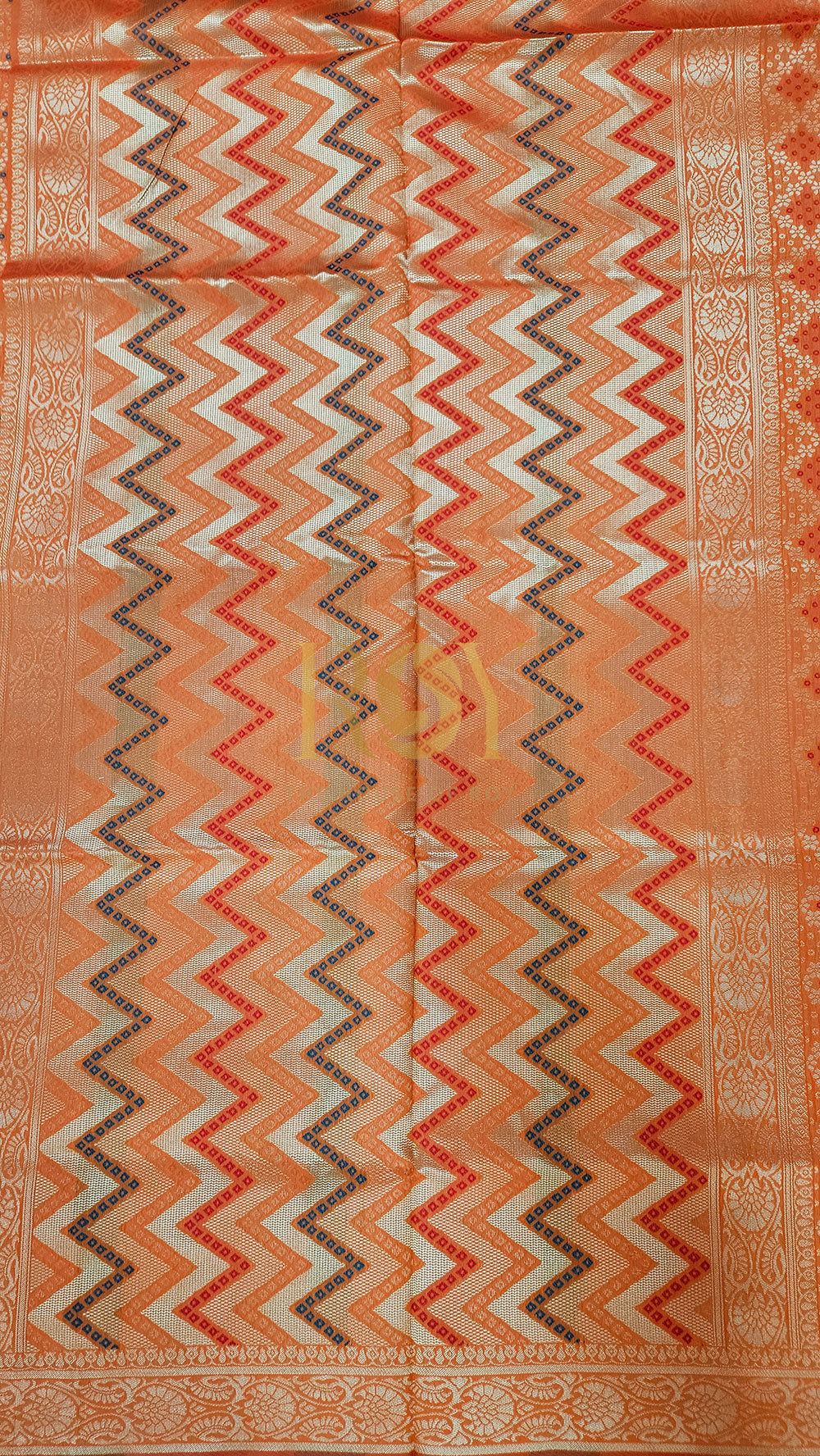 Bandhini saree Orange