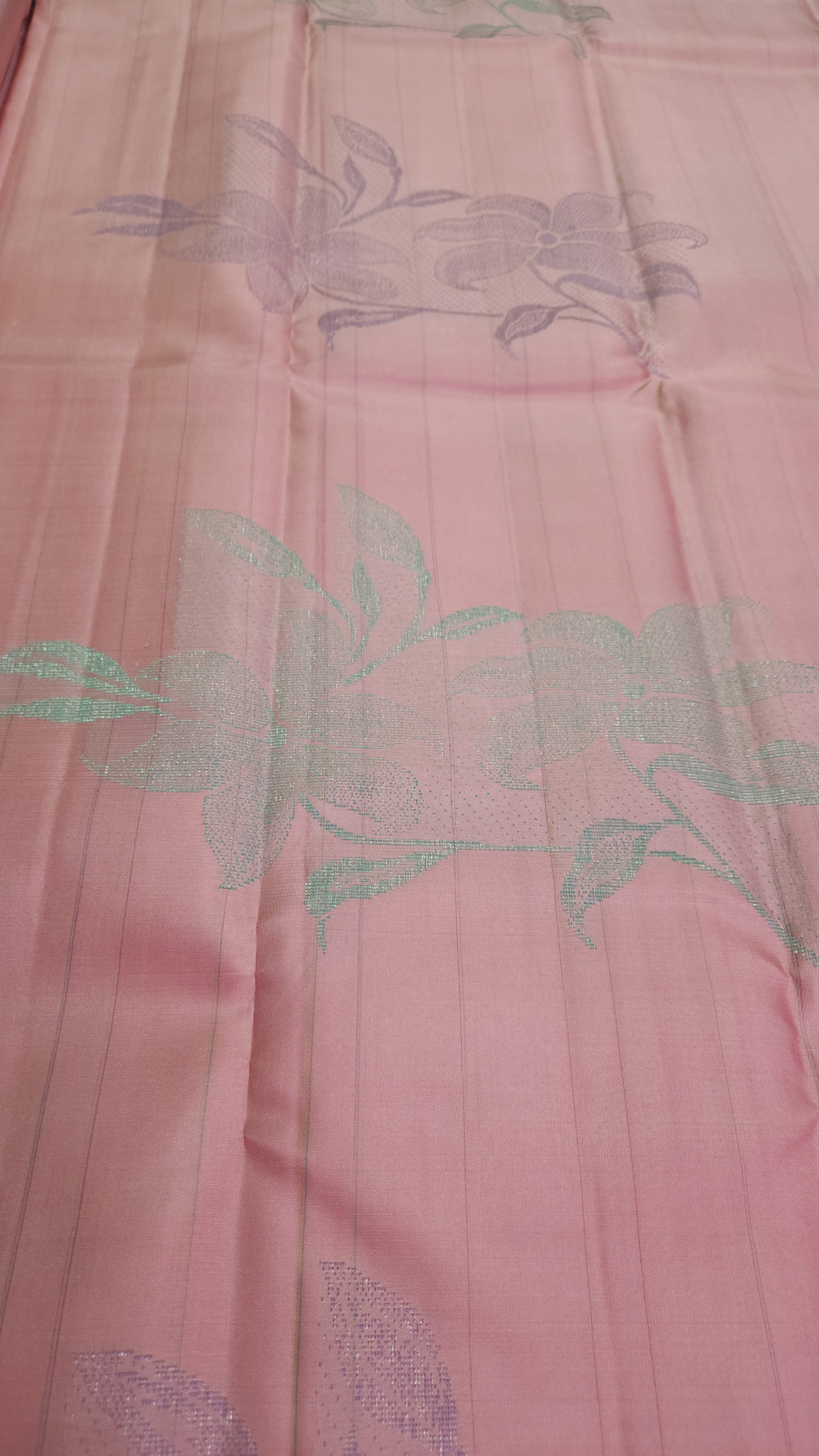 Kancheepuram silk saree British rose