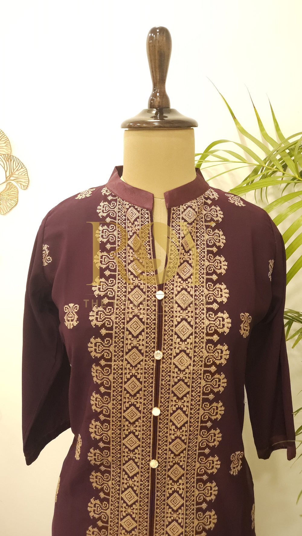 Burgundy kurti