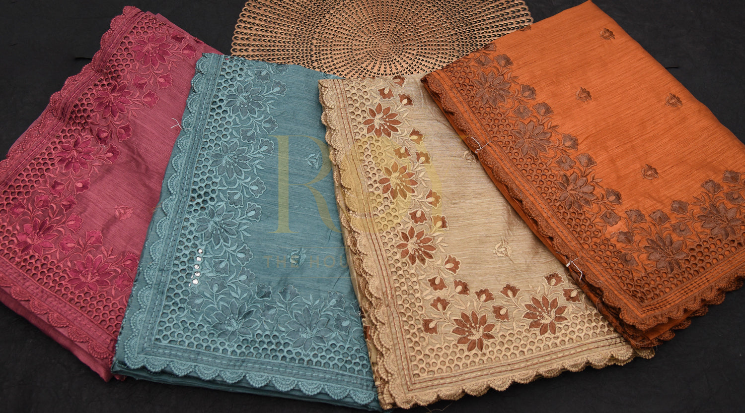 Cutwork saree