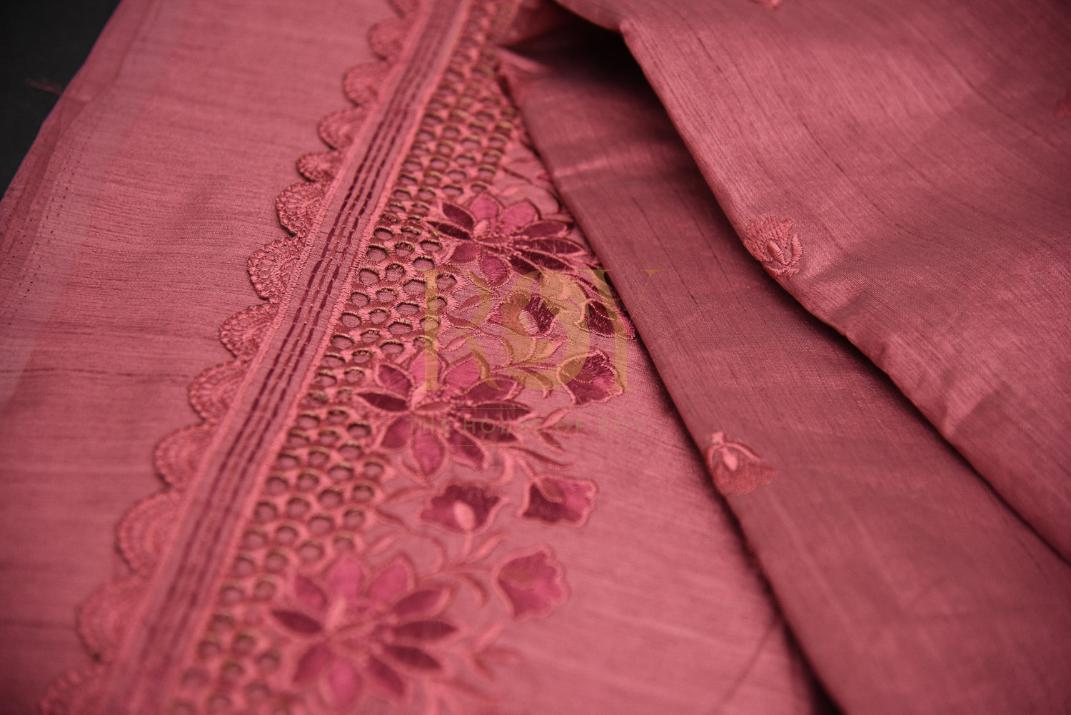 Cutwork saree