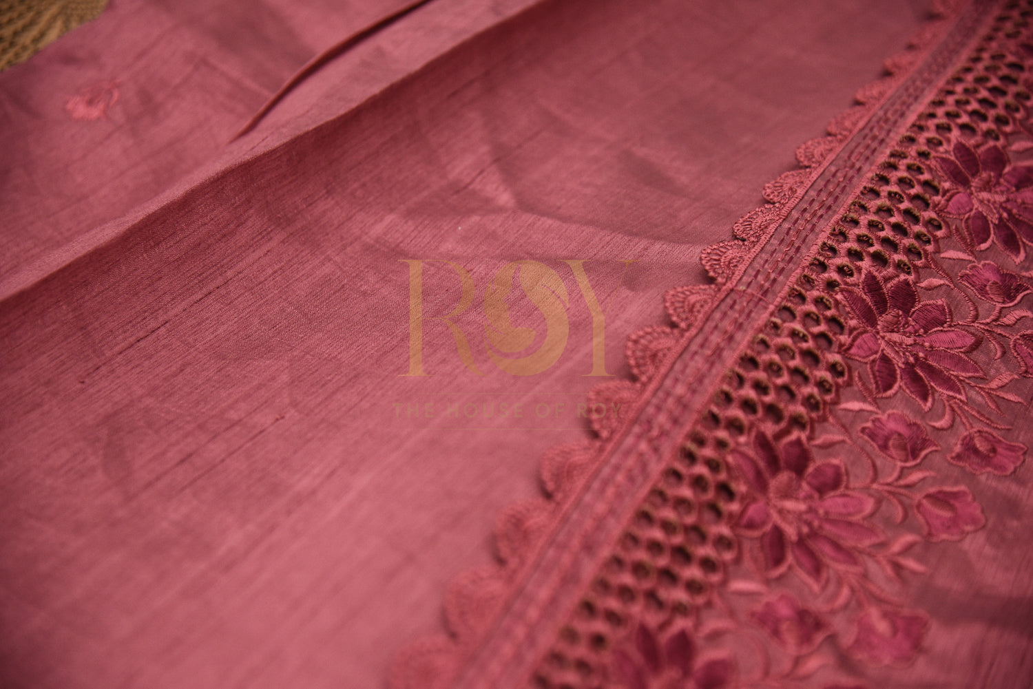 Cutwork saree