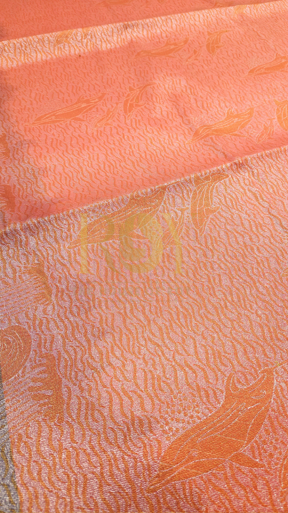 Lavender dolphin soft silk saree