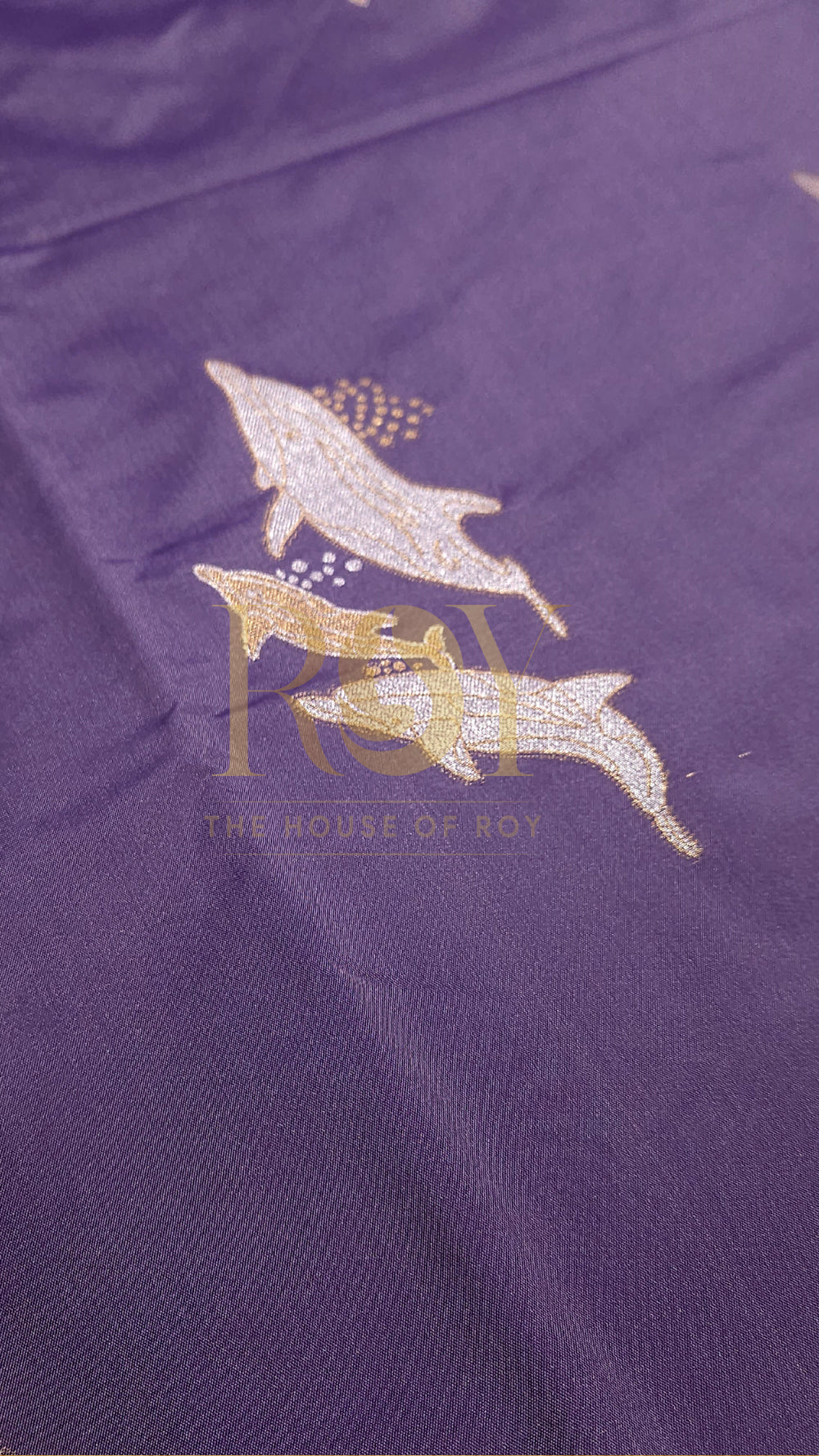 Lavender dolphin soft silk saree