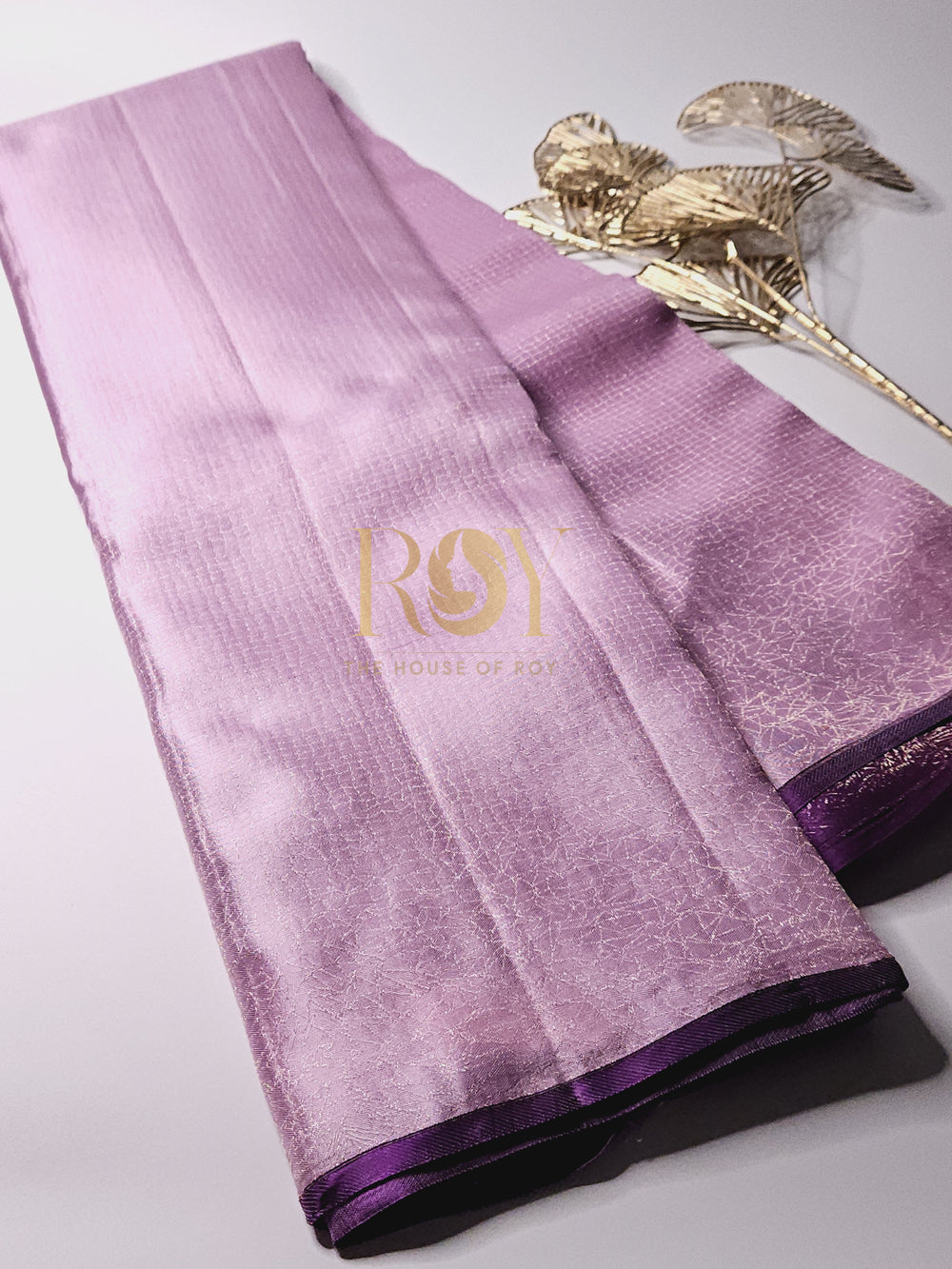 Kancheepuram Pure electric lavender saree