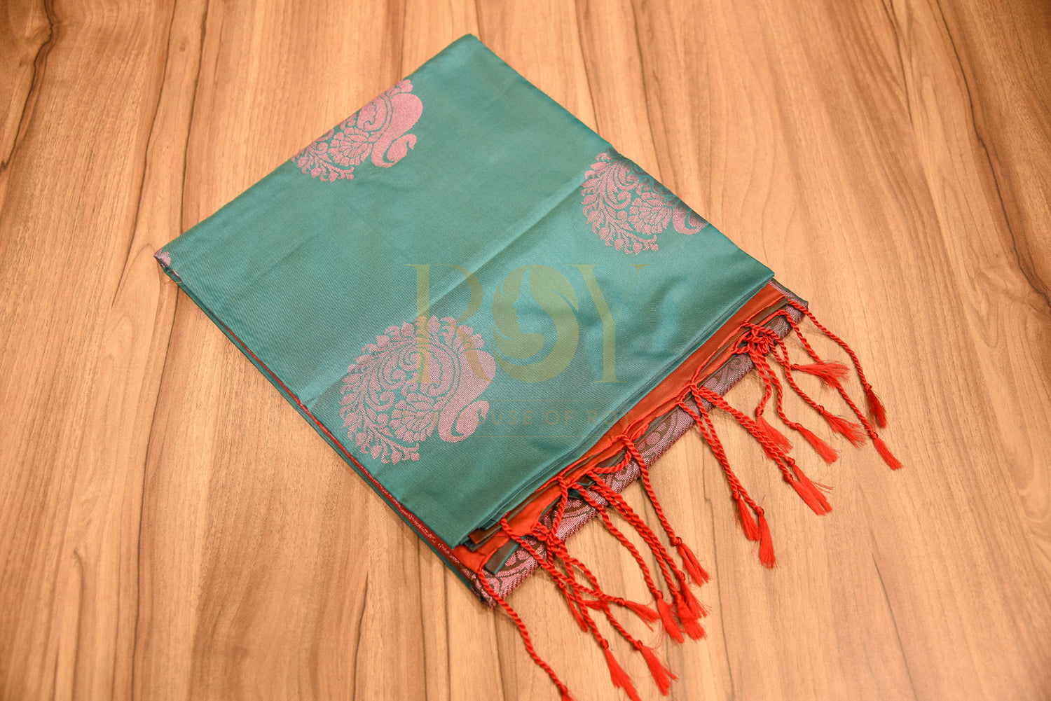 Soft silk saree Fancy peacock jari motif