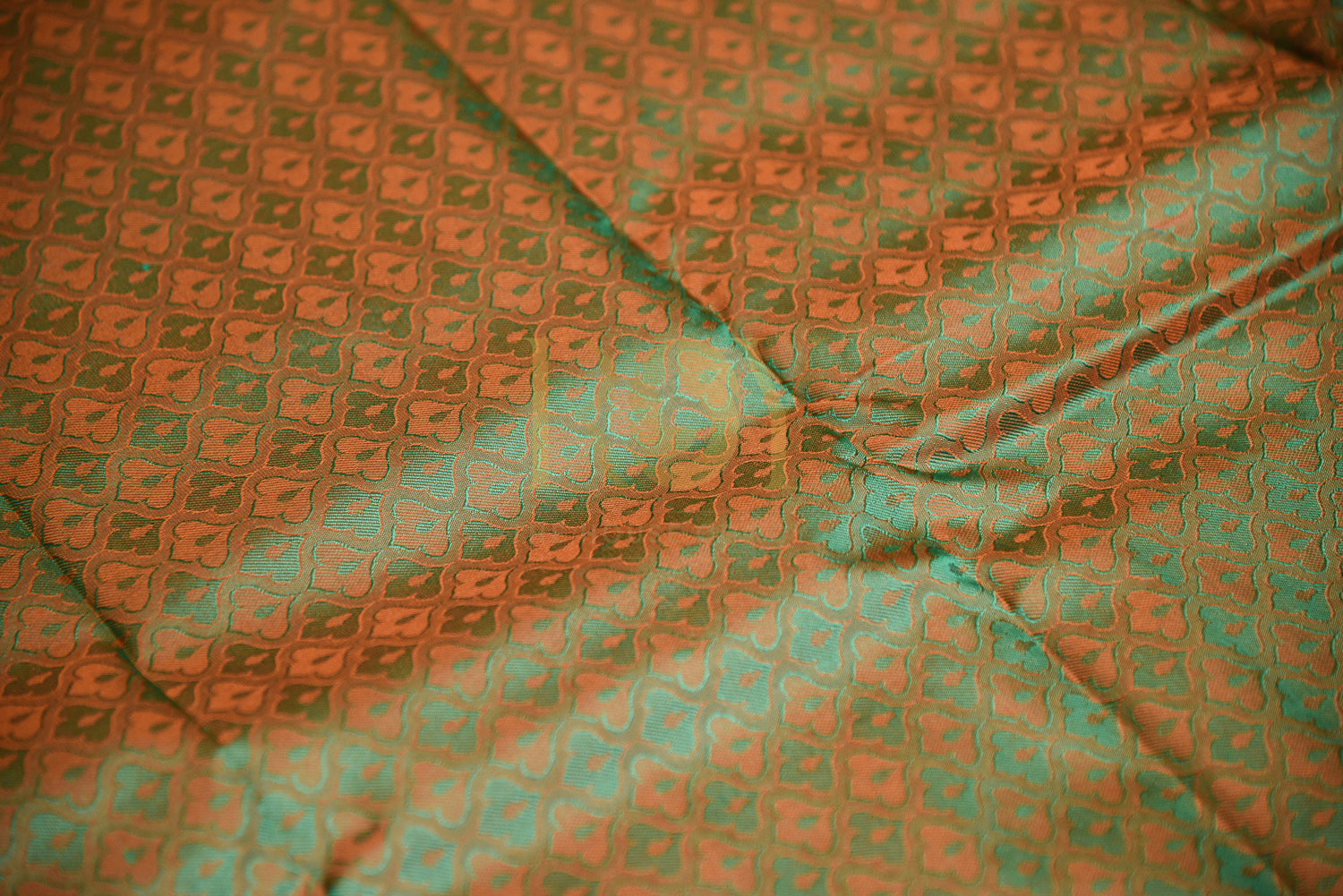 Fancy border saree green