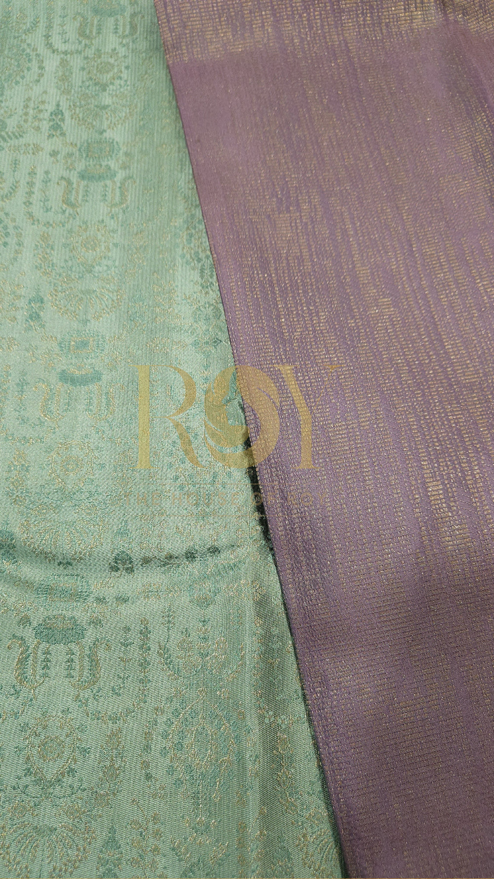 Aquamarine blue kancheepuram pure soft silk saree