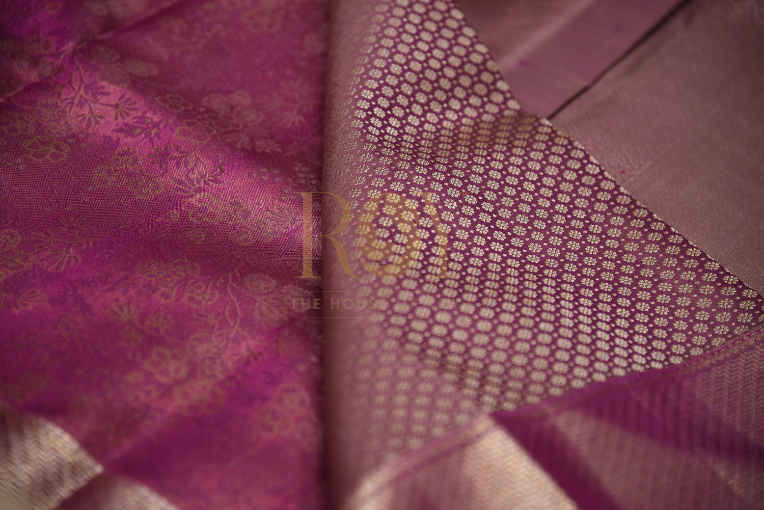 Kancheepuram  burgundy silk  saree