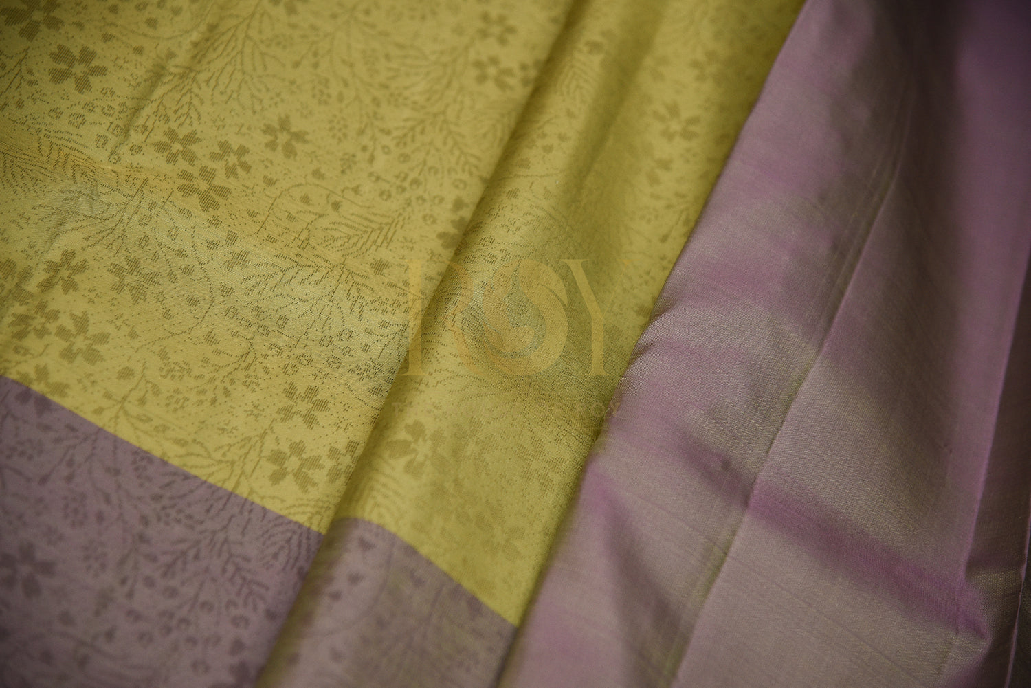 Pure Kancheepuram Silk Saree Olive Green Color