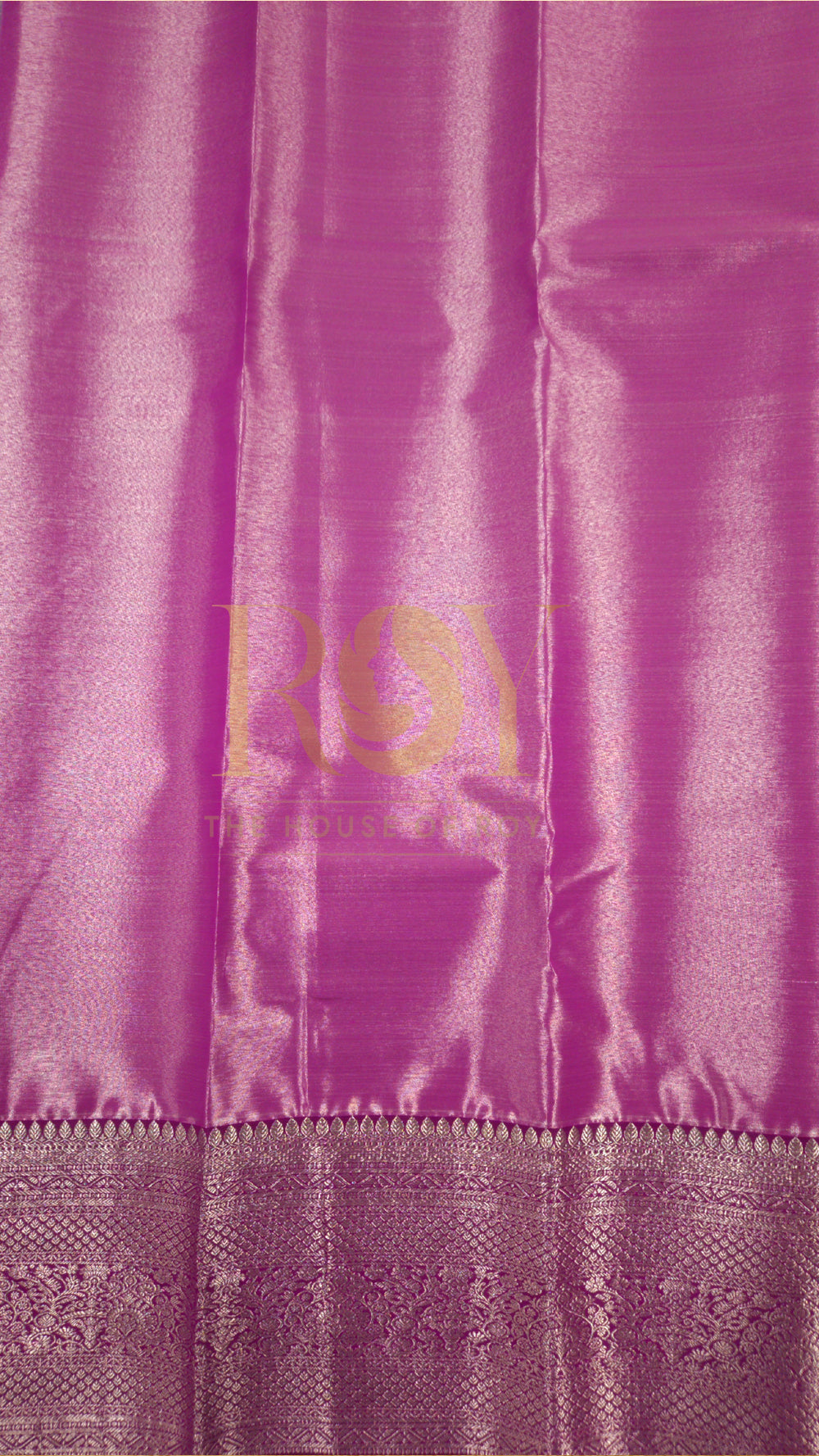 Lavender tissue jacquard silk