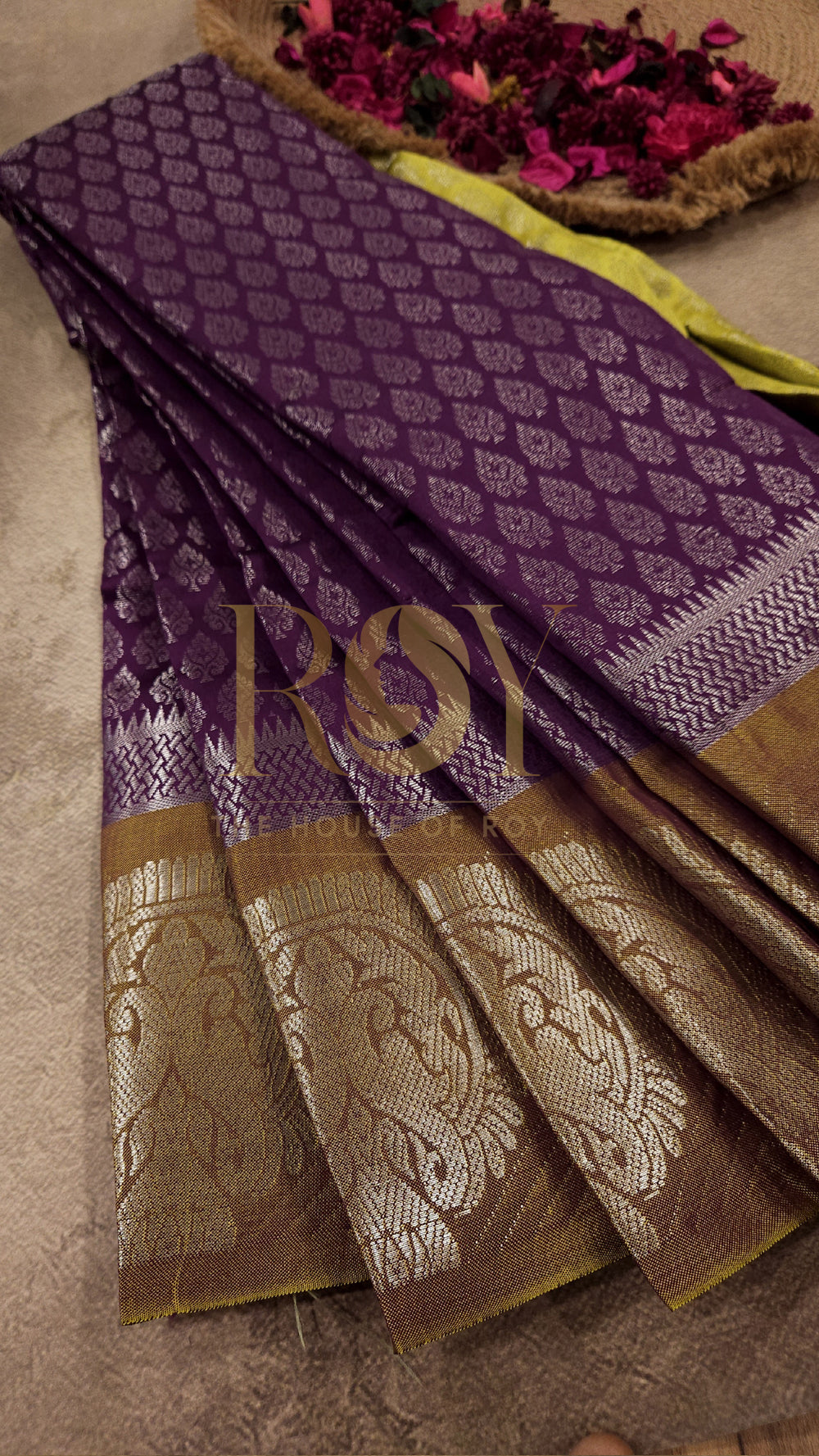 Magenta Mix silk saree