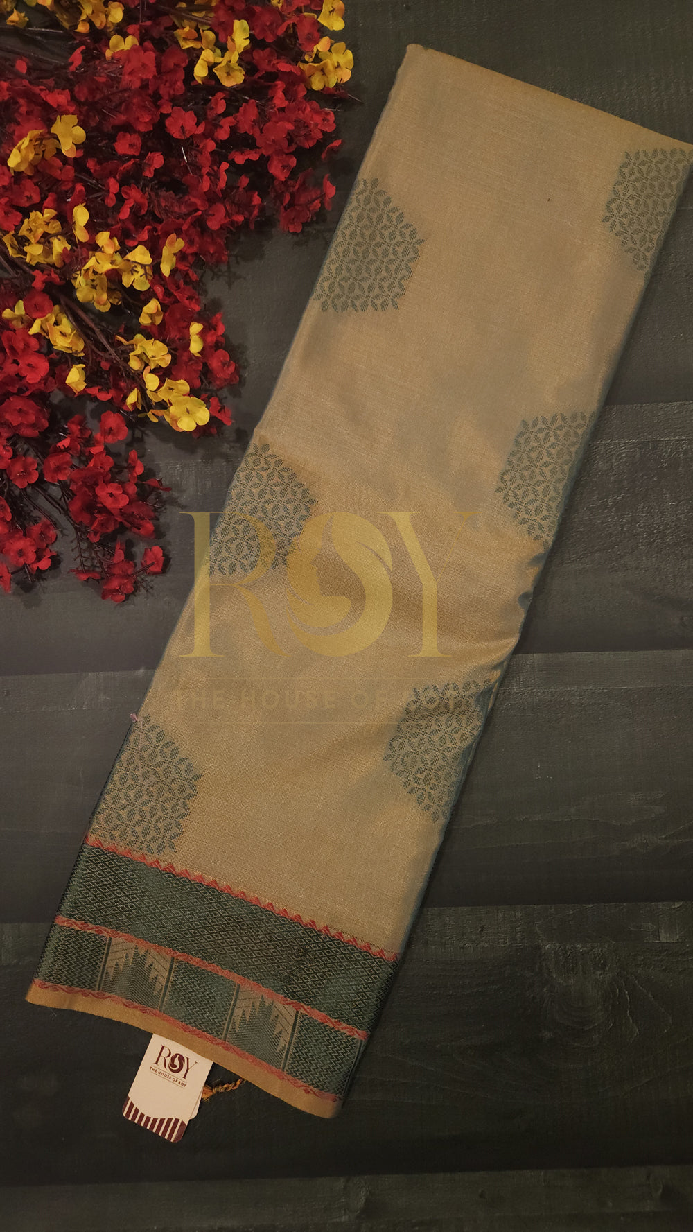 Soft Silk cotton Saree  ochre yellow