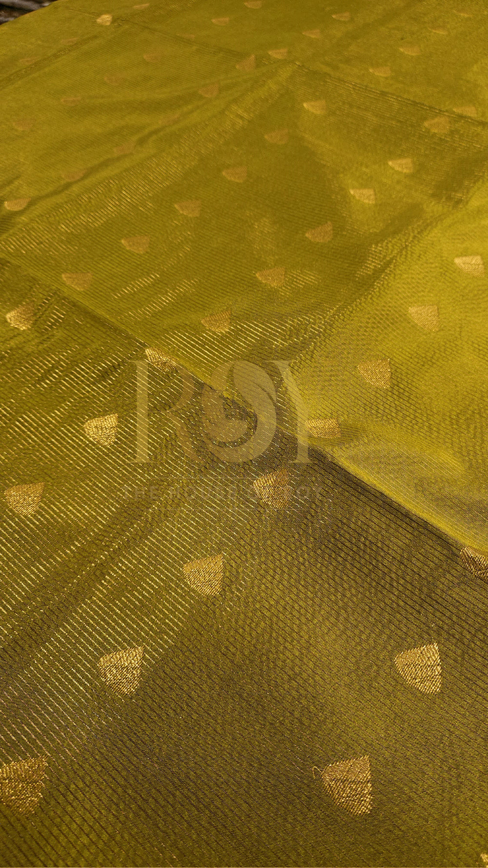 Olive green vaira oosi soft silk saree